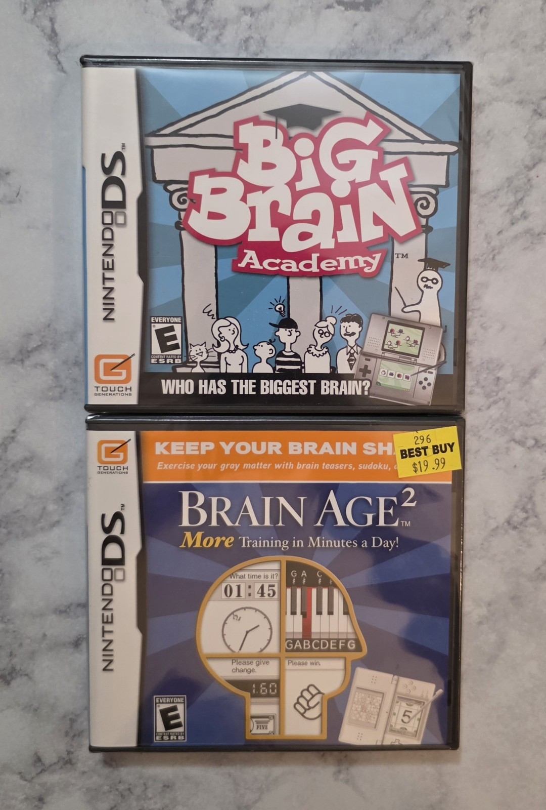 Brain Age 2 & Big Brain Academy Bundle (Nintendo DS) Lot of 2 – Brand New Sealed