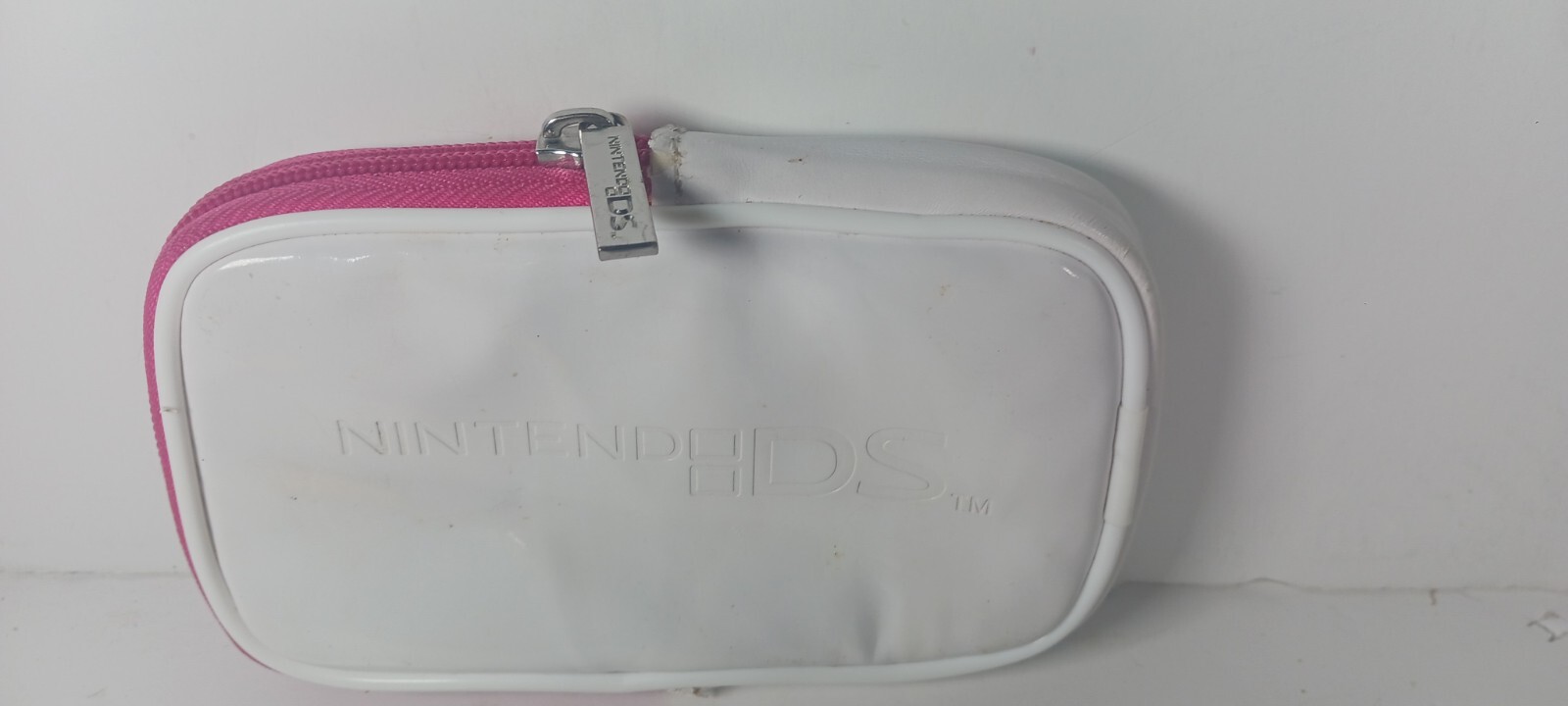 Vintage Rare Nintendo DS Lite Carrying Case White, Orange & Pink Blue Used
