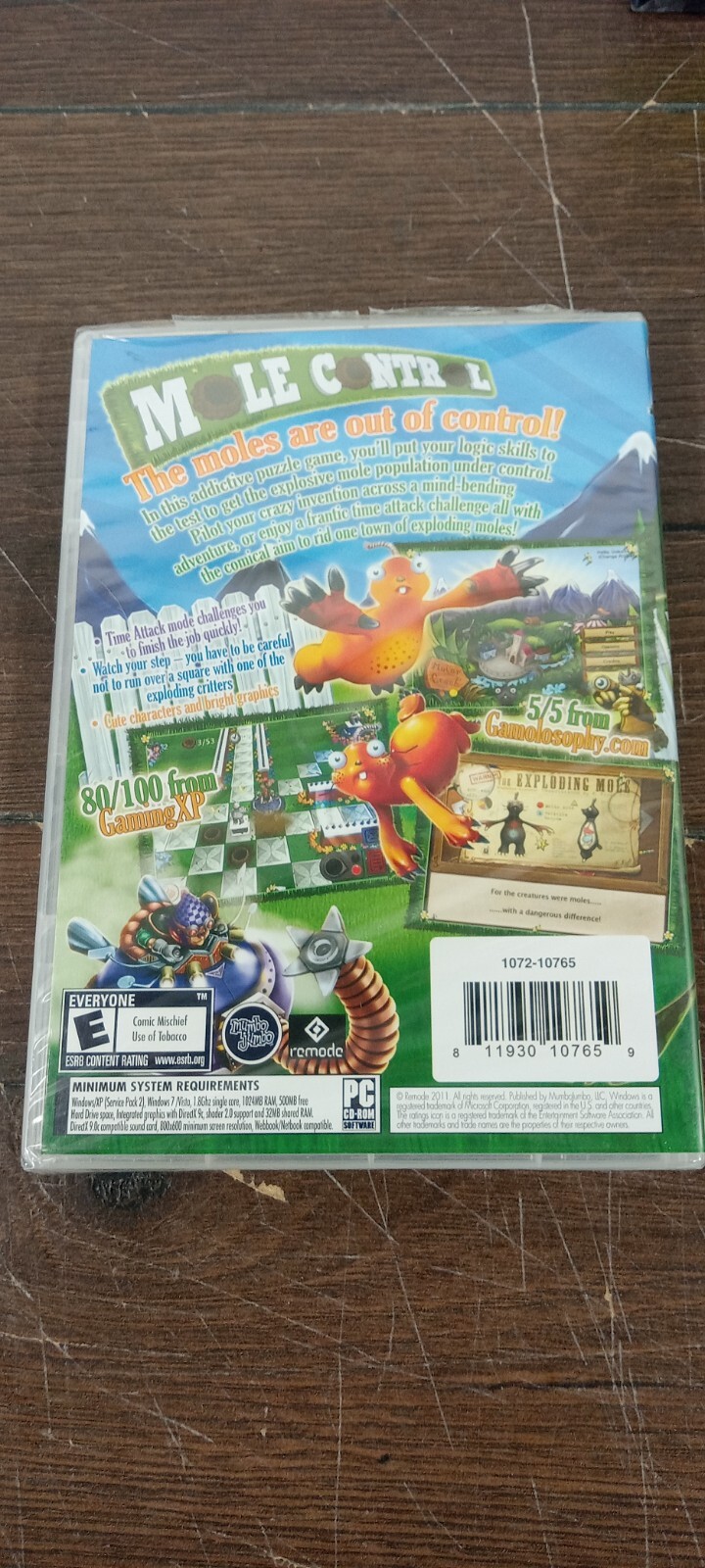Mole Control (PC, 2010) New Sealed