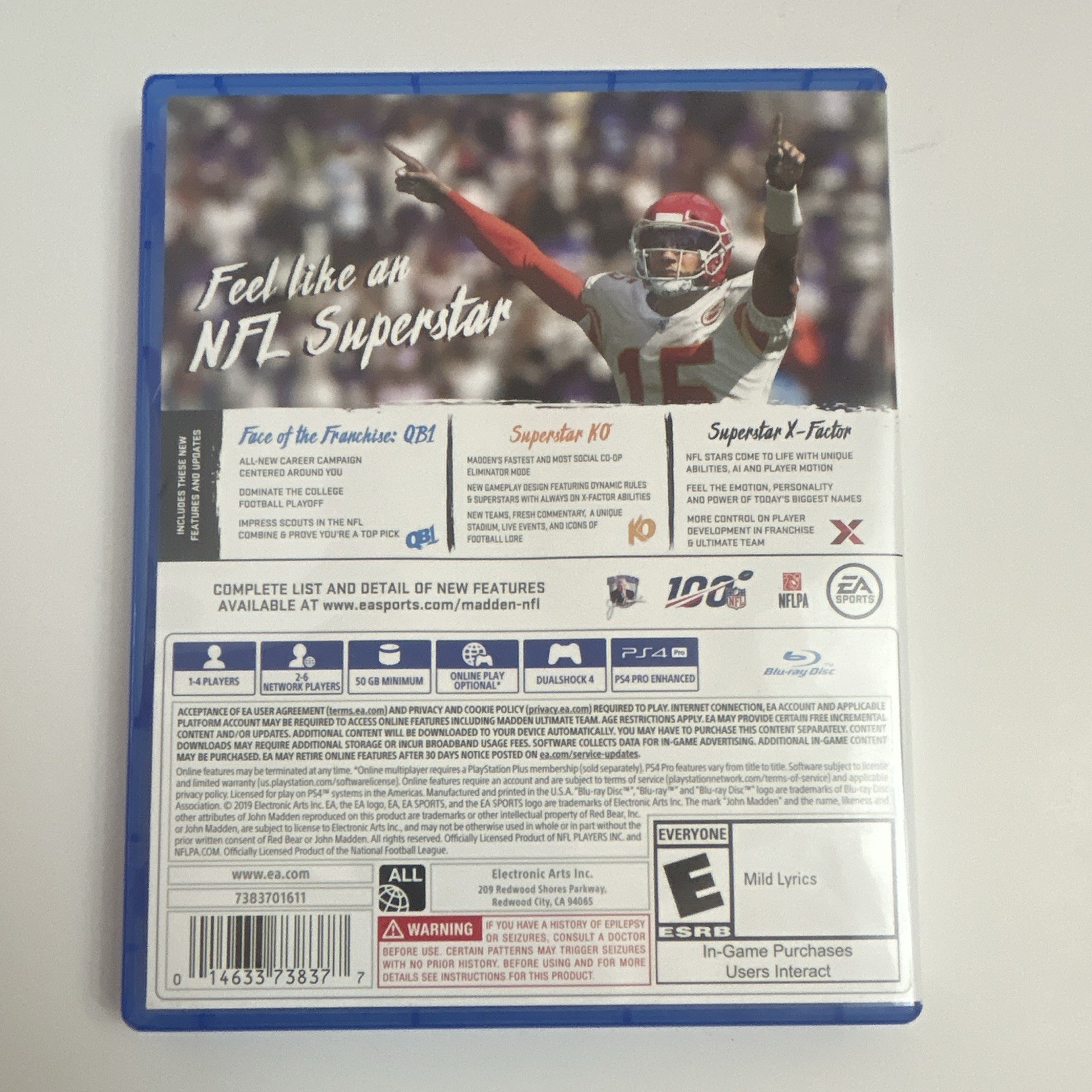 Madden NFL 20 PS4 – PlayStation 4 (2019) E Multiplayer Online NTSC Case & Disc