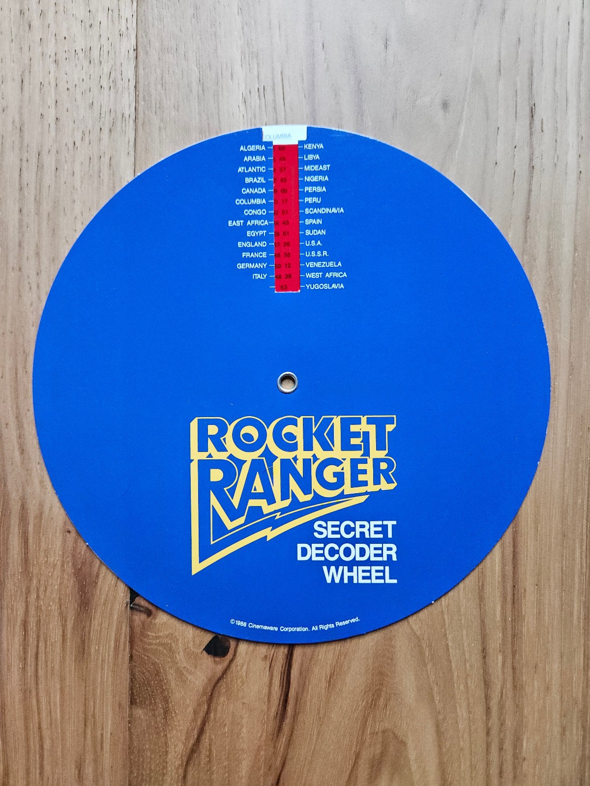 Rocket Ranger (1988, Commodore Amiga, Cinemaware) w/ Manual + Ref Card + Decoder