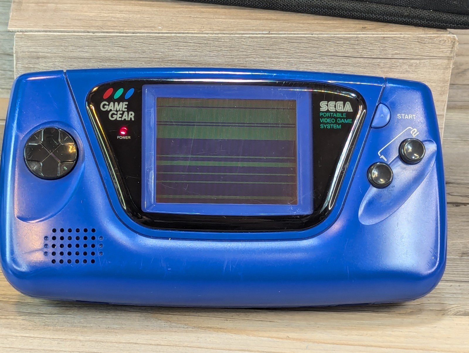 Sega Game Gear 2110 Blue W/ World Series Baseball Manual Inserts & Case See Desc