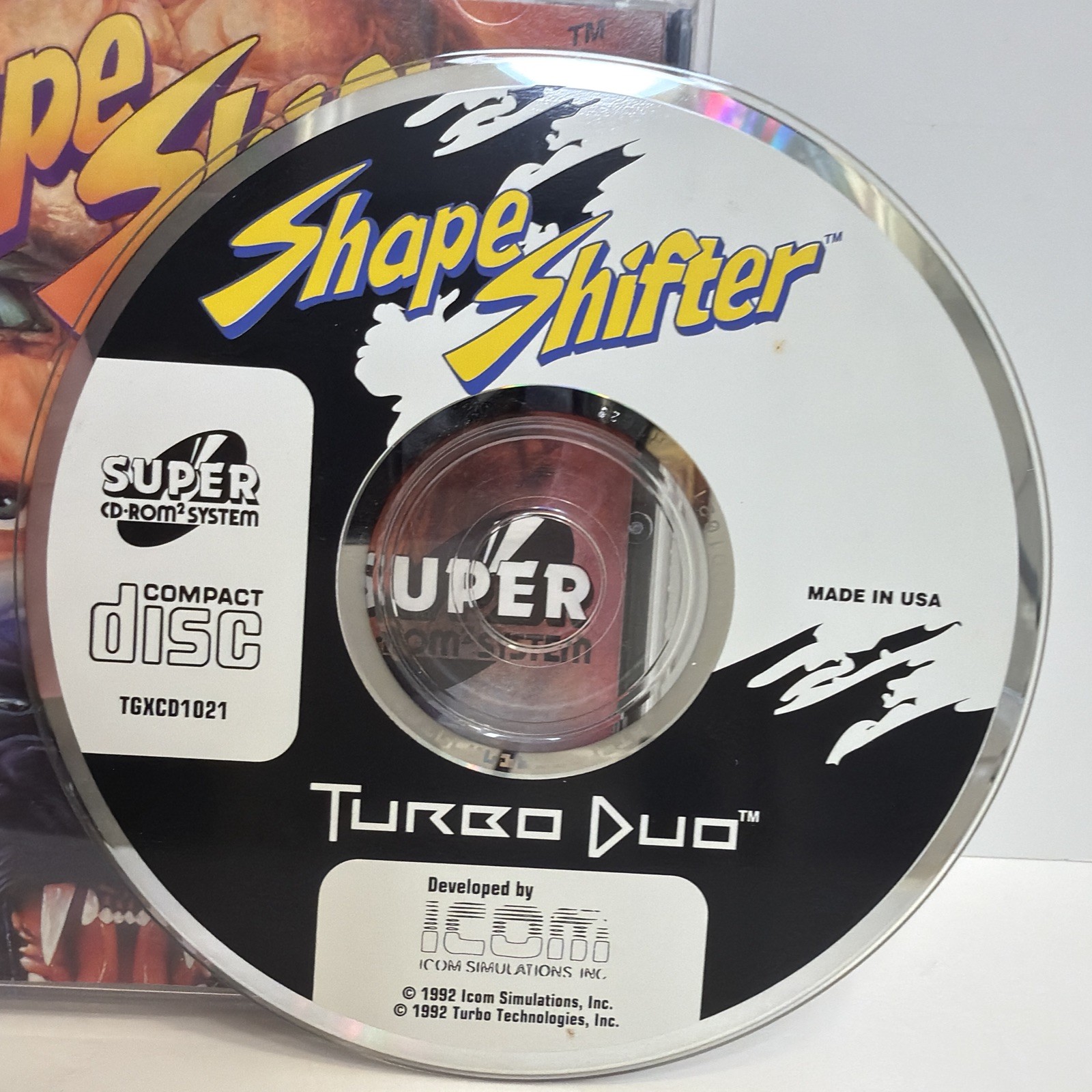 Shape Shifter TurboGrafx Super CD Turbo Duo Tested Complete CIB