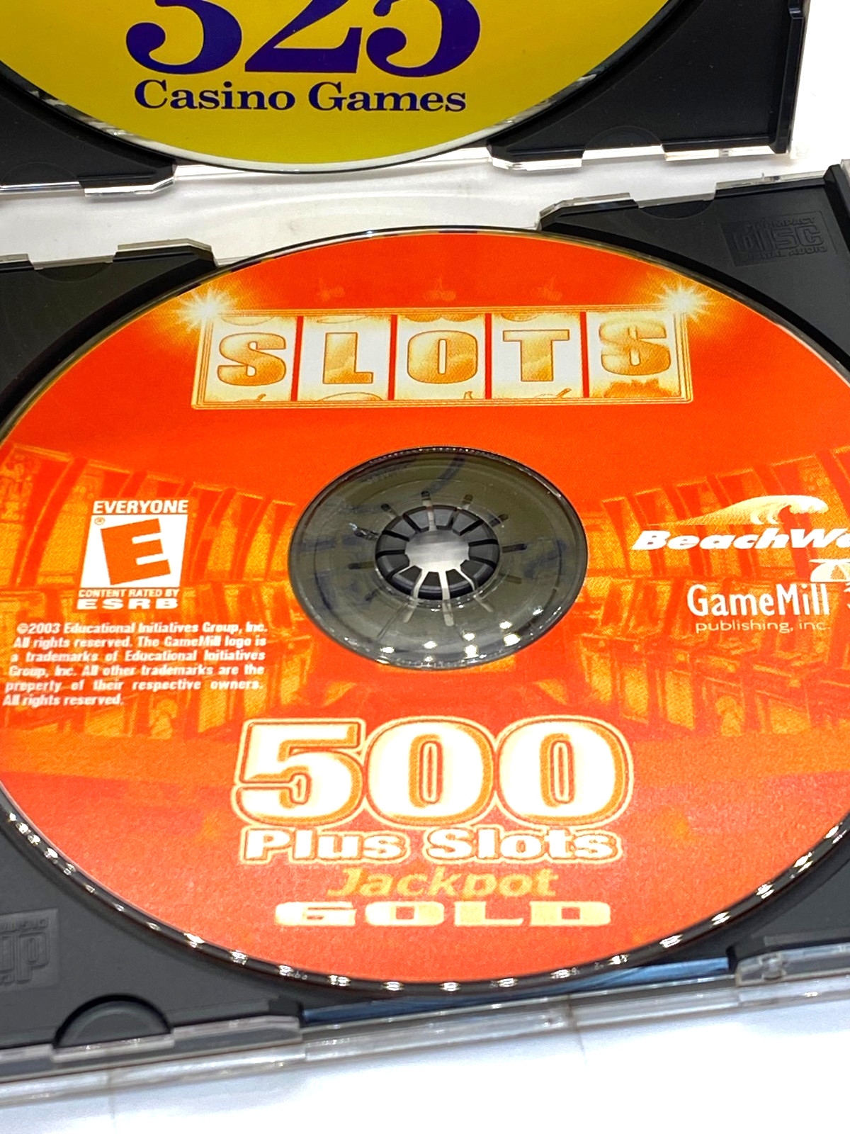 2 Discs of PC Computer Games: Vegas Jackpot Gold / 500 plus slots Jackpot Gold