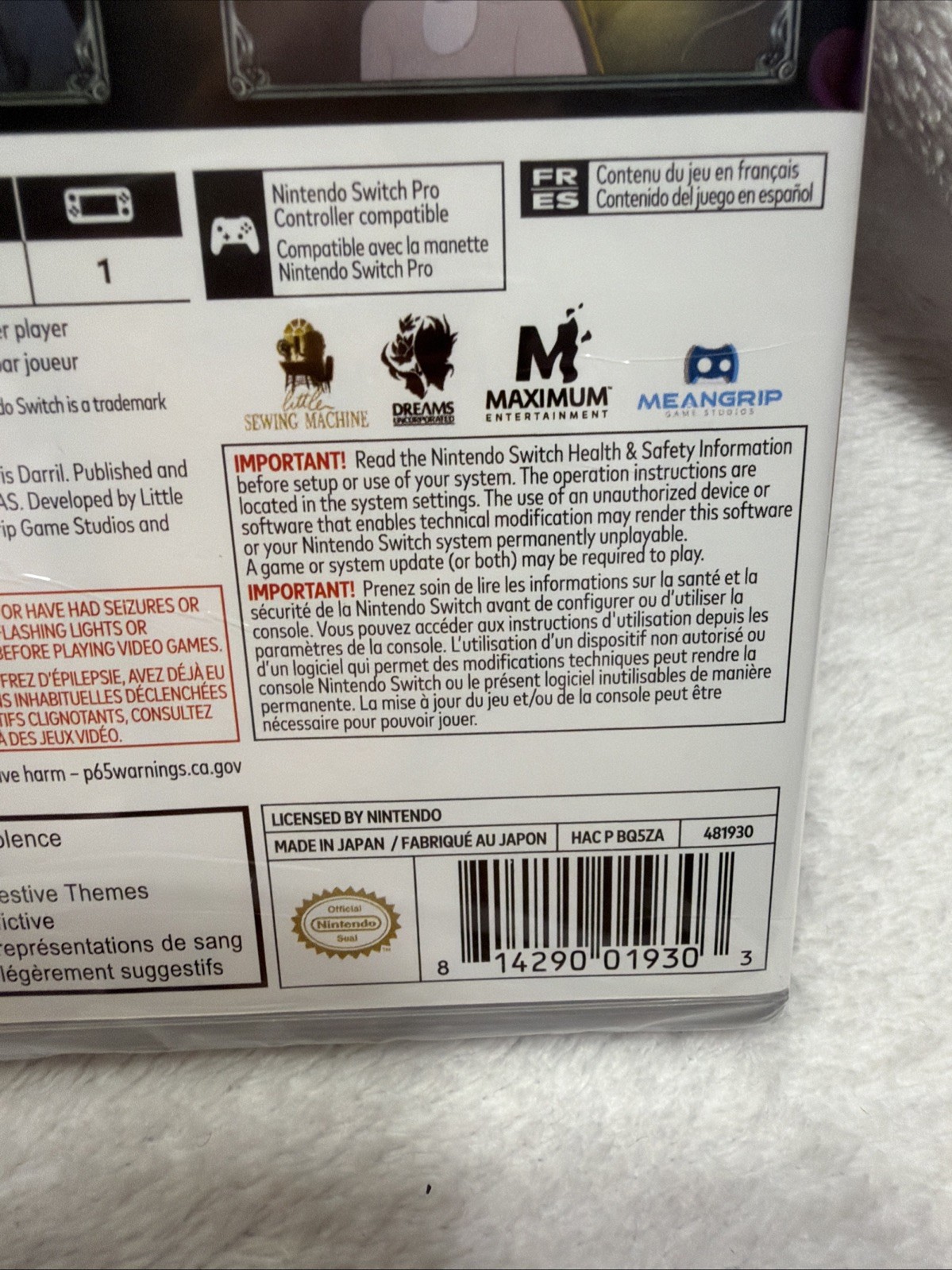 Bye Sweet Carole – Nintendo Switch Sealed New