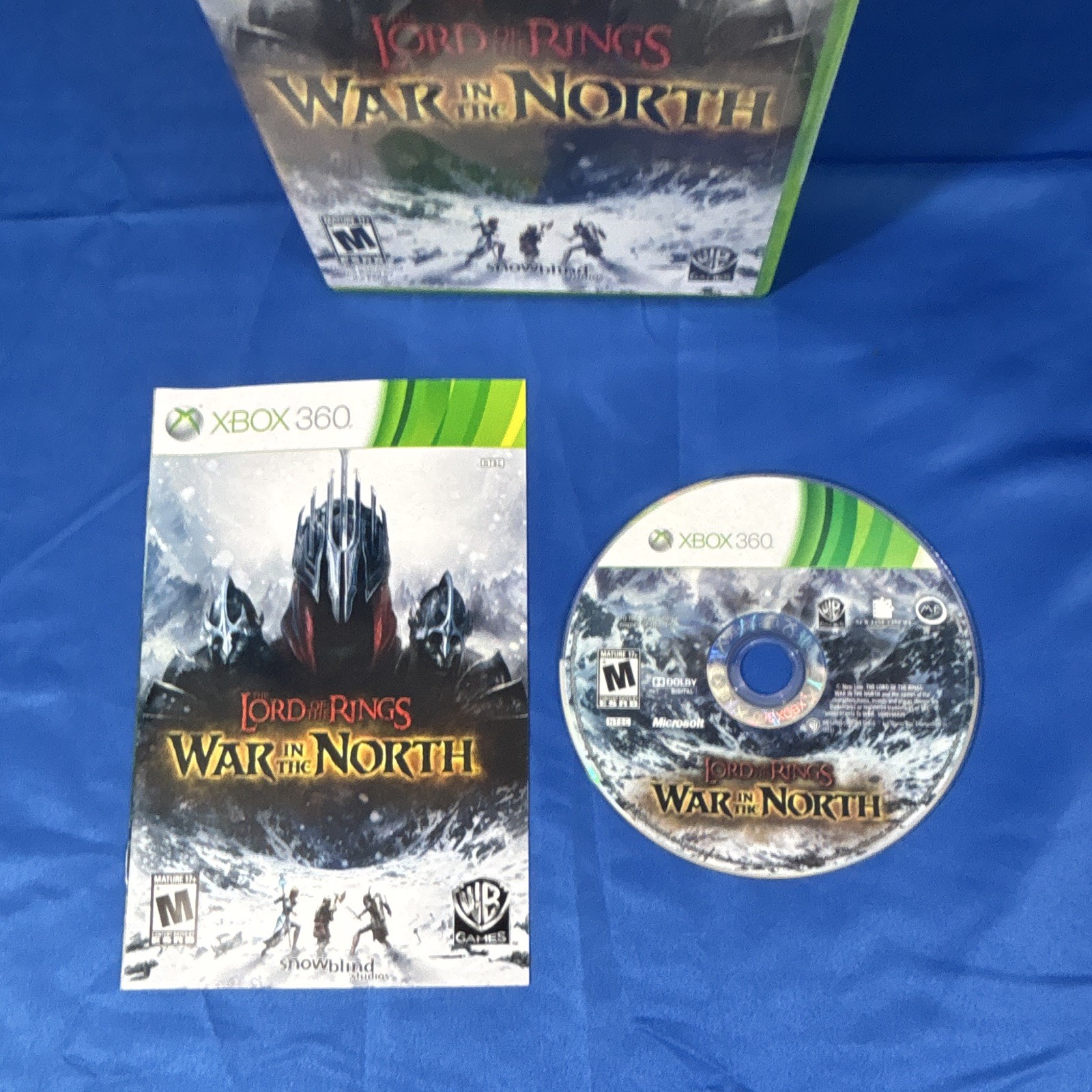 Warner Bros. Lord of the Rings: War in the North Xbox 360 M NTSC-U/C CIB Manual