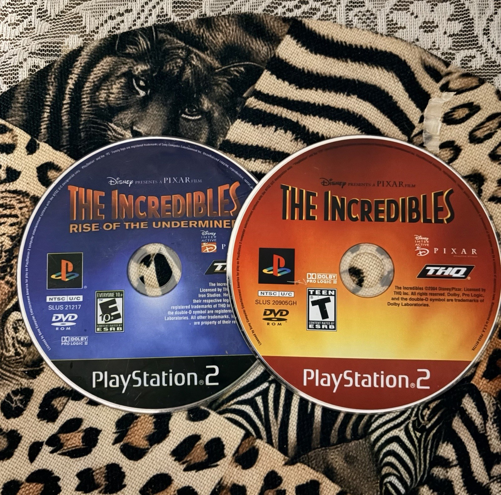 The Incredibles And The Incredibles Rise Underminer 2 Game Ps2 Lot Tested