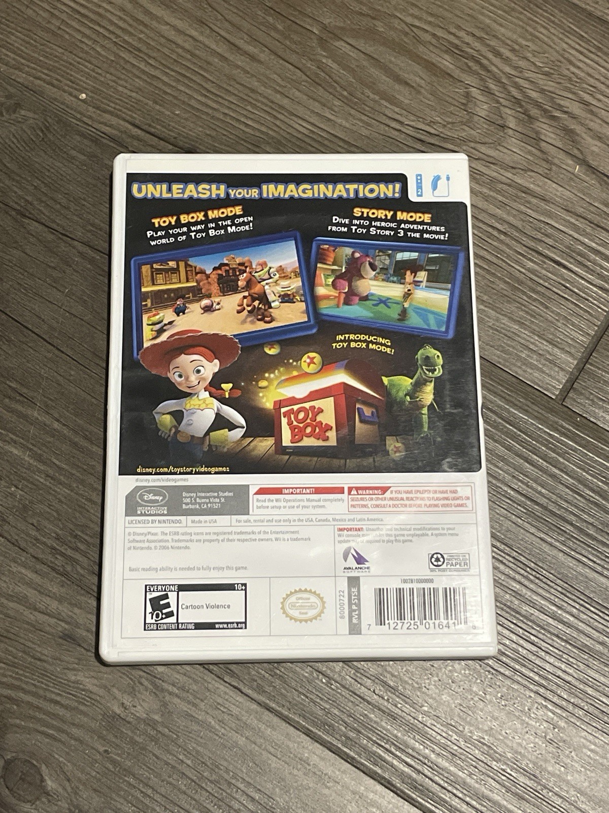 Disney Interactive Studios Toy Story 3 Nintendo Wii E10+ NTSC-U/C Manual