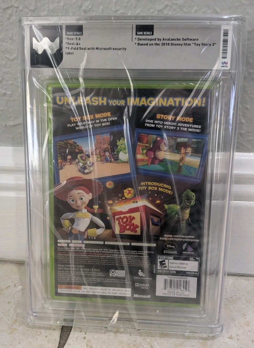 Toy Story 3 Xbox 360 New Sealed Graded WATA 9.8 A+