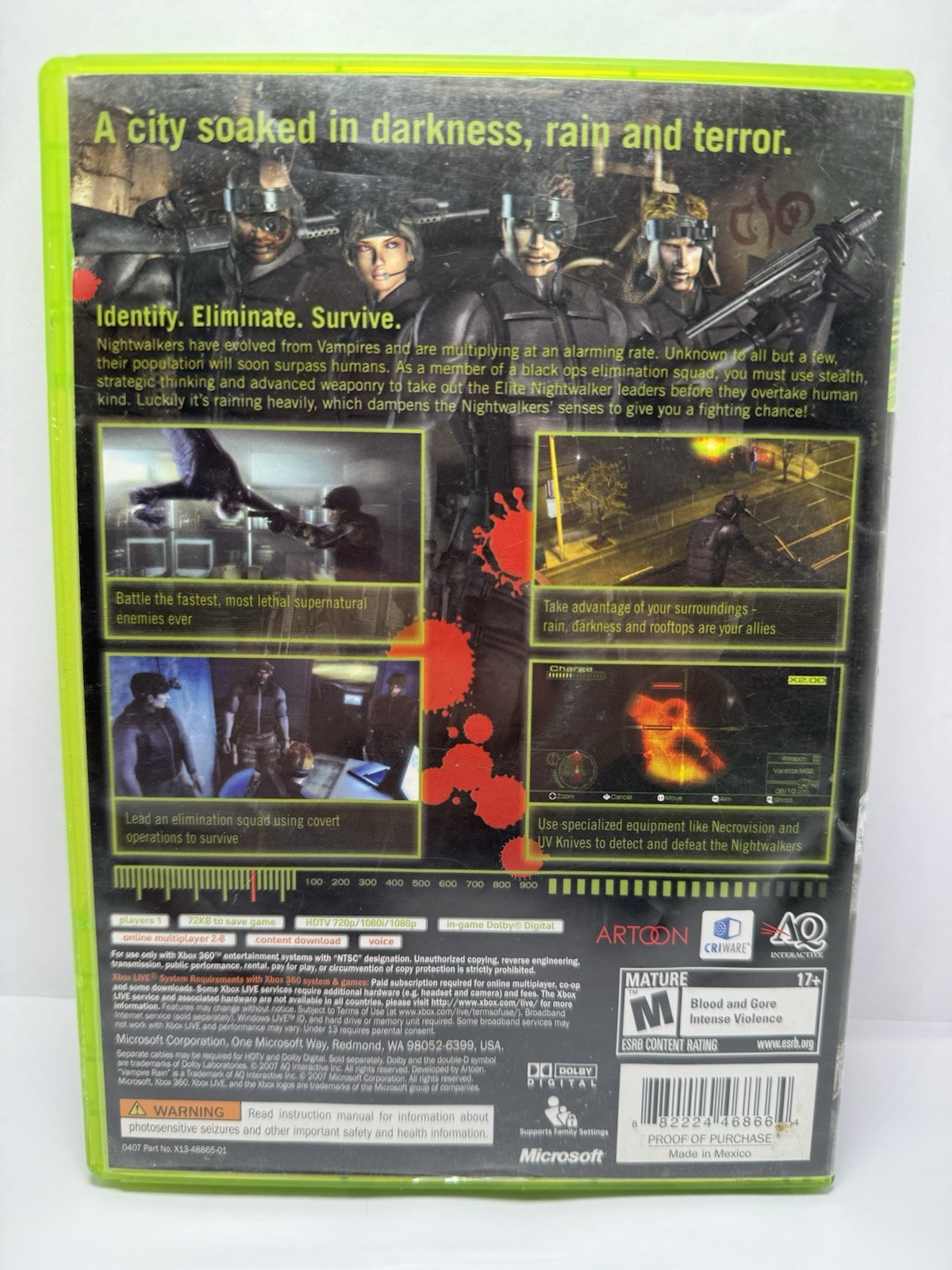 Lot Of 5 Xbox 360 Horror Resident Evil Condemned Vampire Games Tested Working