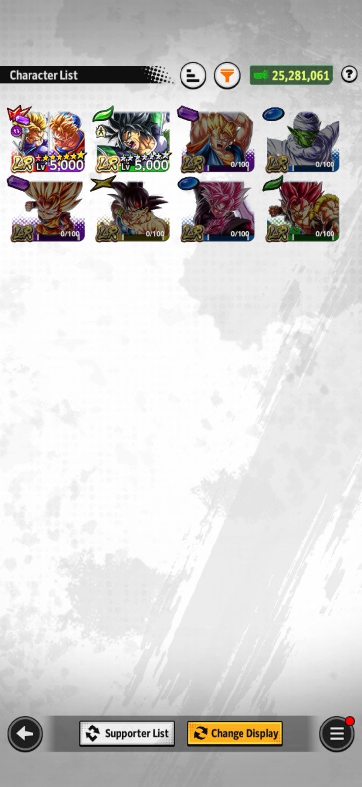 Dragon Ball Legends Acc 14* LEGEND BROLY + 8* GOHANTRUNKS