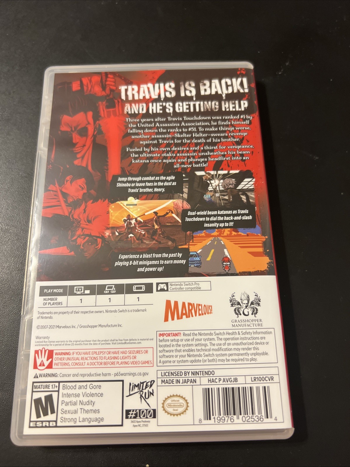 No More Heroes 2: Desperate Struggle (Nintendo Switch, 2021)