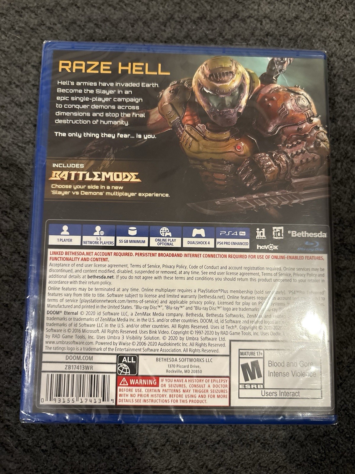 Doom Eternal – Sony PlayStation 4 – BRAND NEW and SEALED