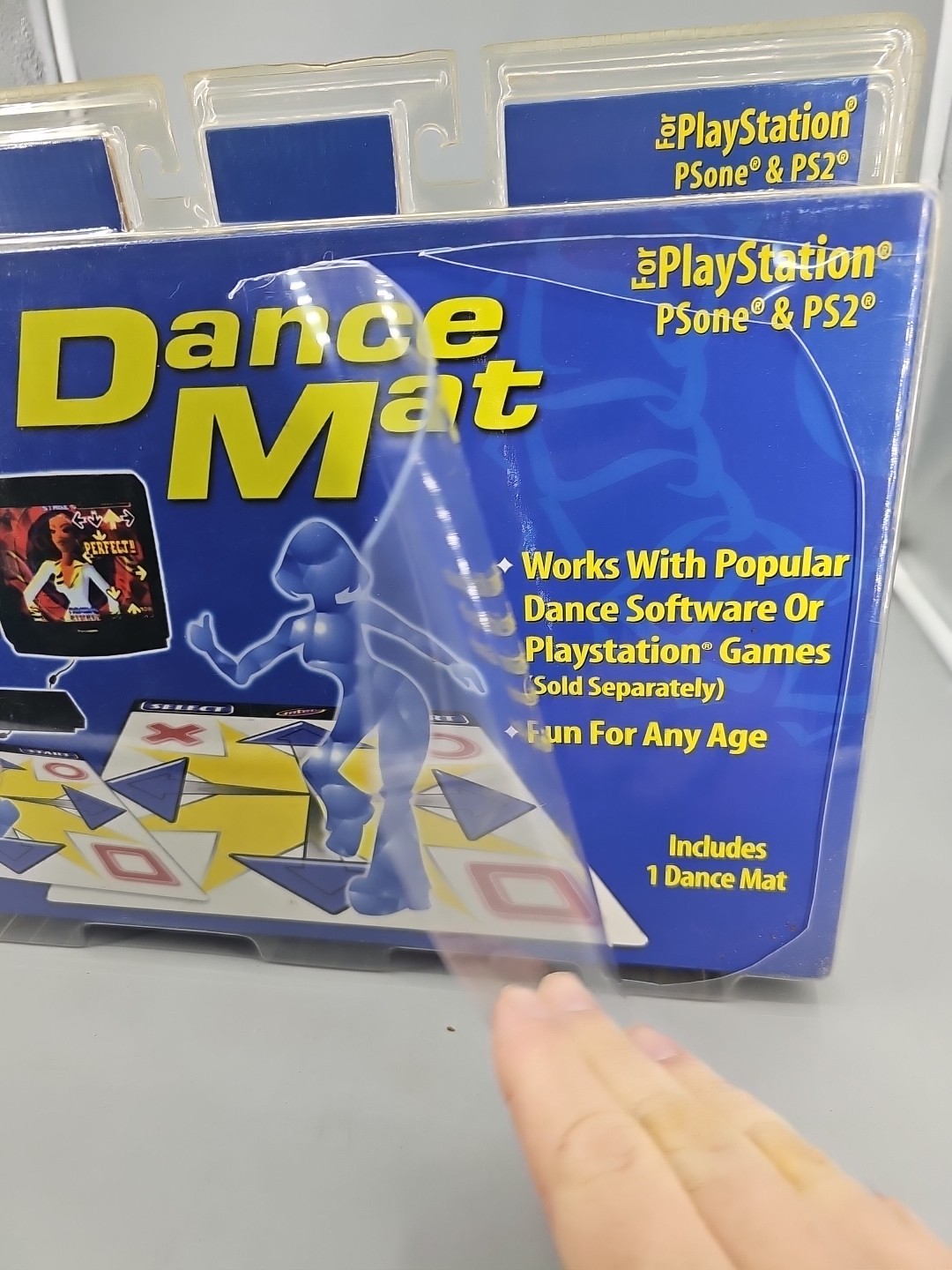 NEW Partial Open Intec Dance Mat for PS2 and PS1 Complete In Box