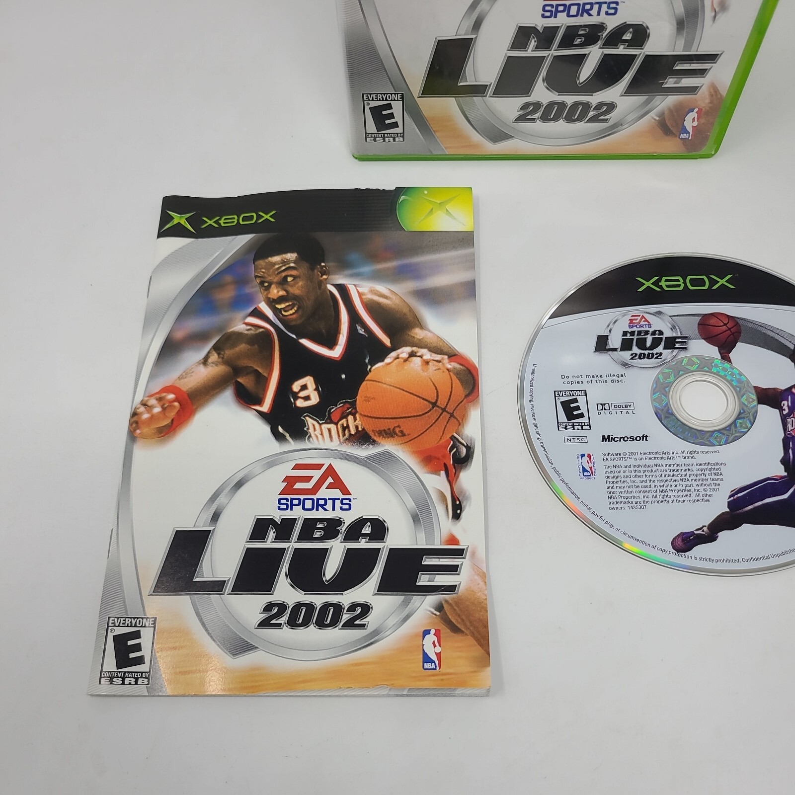 NBA Live 2002 Original Xbox Game Complete Tested Working Basketball