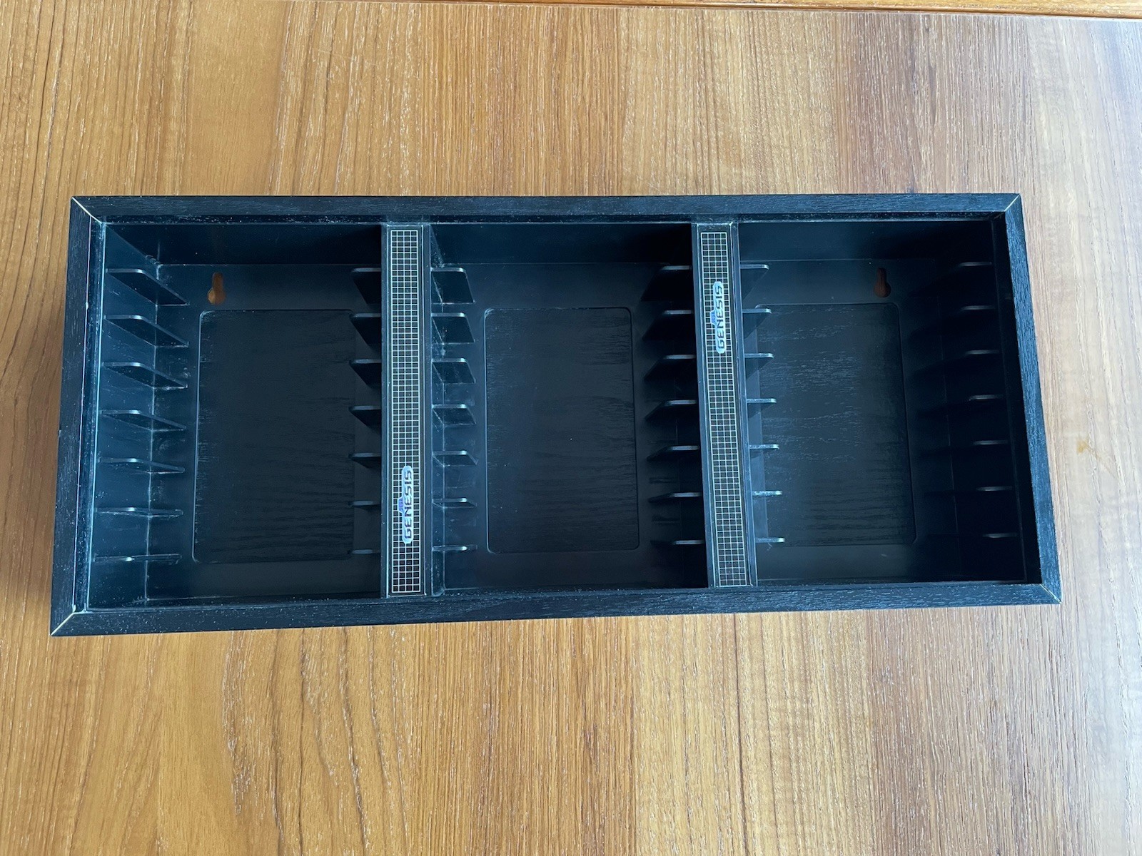 SEGA Genesis 24 Game Cartridge Wall Mount Holder Storage Rack Black FREE SHIP!!!
