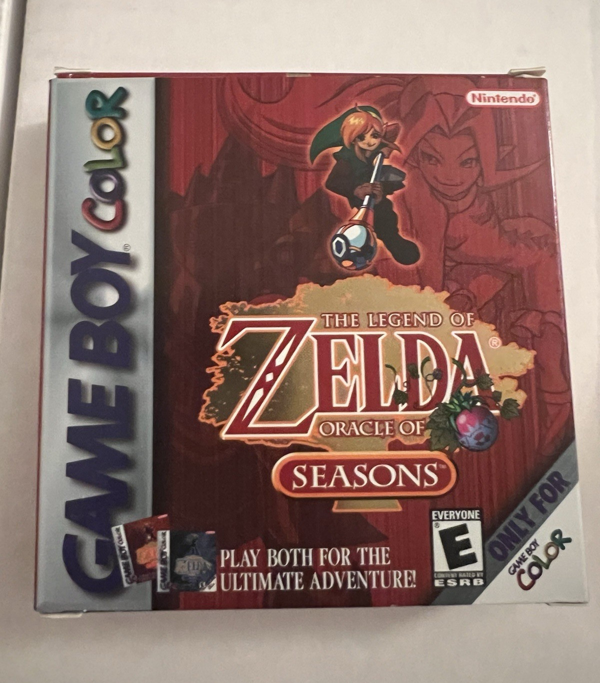 Zelda: Oracle of Seasons GBC NTSC-U/C 2001 E Manual Included CIB Complete