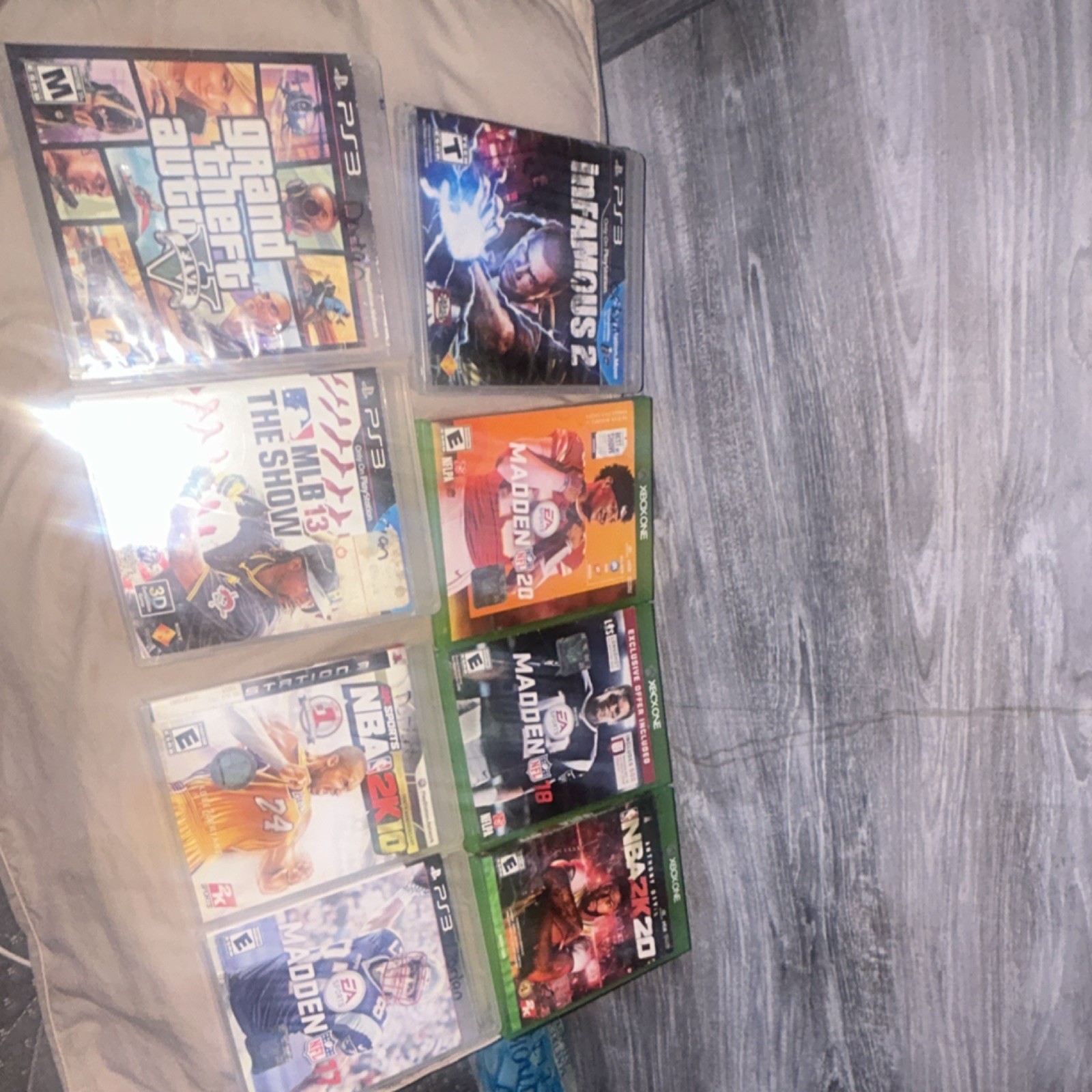 COD, 2K, WWE,MADDEN,GTA,MARVEL,INFAMOUS,MLB,NBA ( FOUND) NOT SURE IF THEY WORK