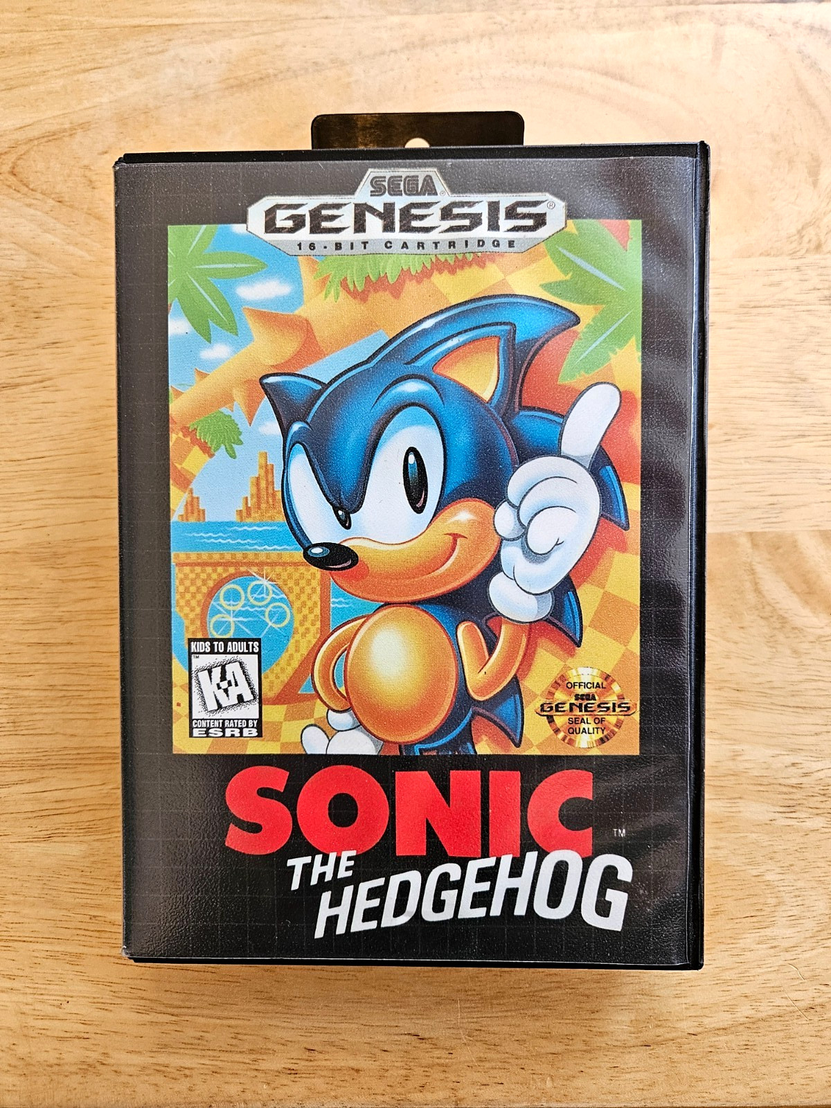 Sega Genesis (VERY GOOD) – Sonic The Hedgehog ESRB – Complete CIB Retail in Box