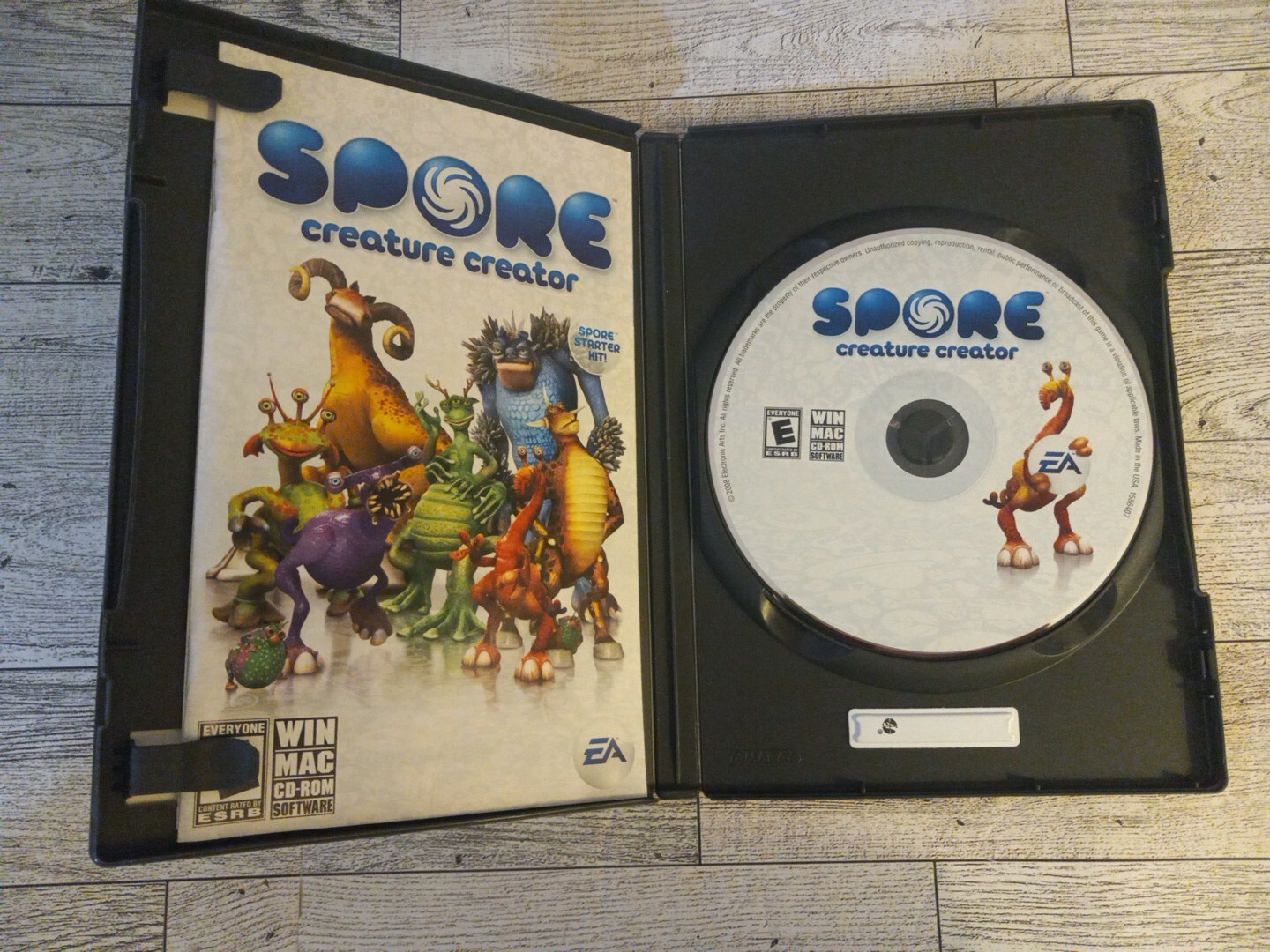 Spore Creature Creator (PC Game Windows/Mac CD-ROM, 2008) With Manual VGC
