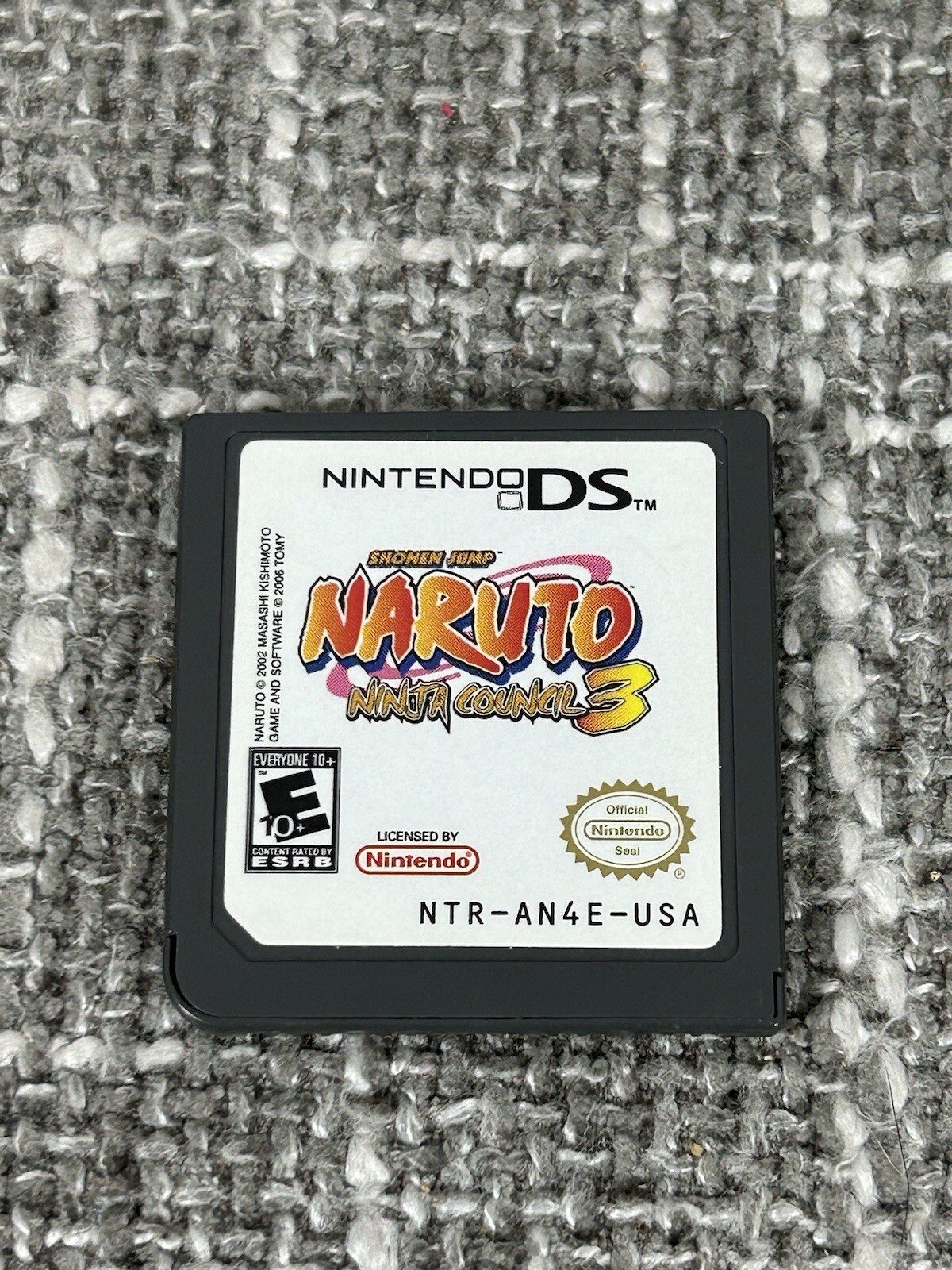 Nintendo DS Naruto Ninja Council 3 Game Tested Working Cart Only Authentic