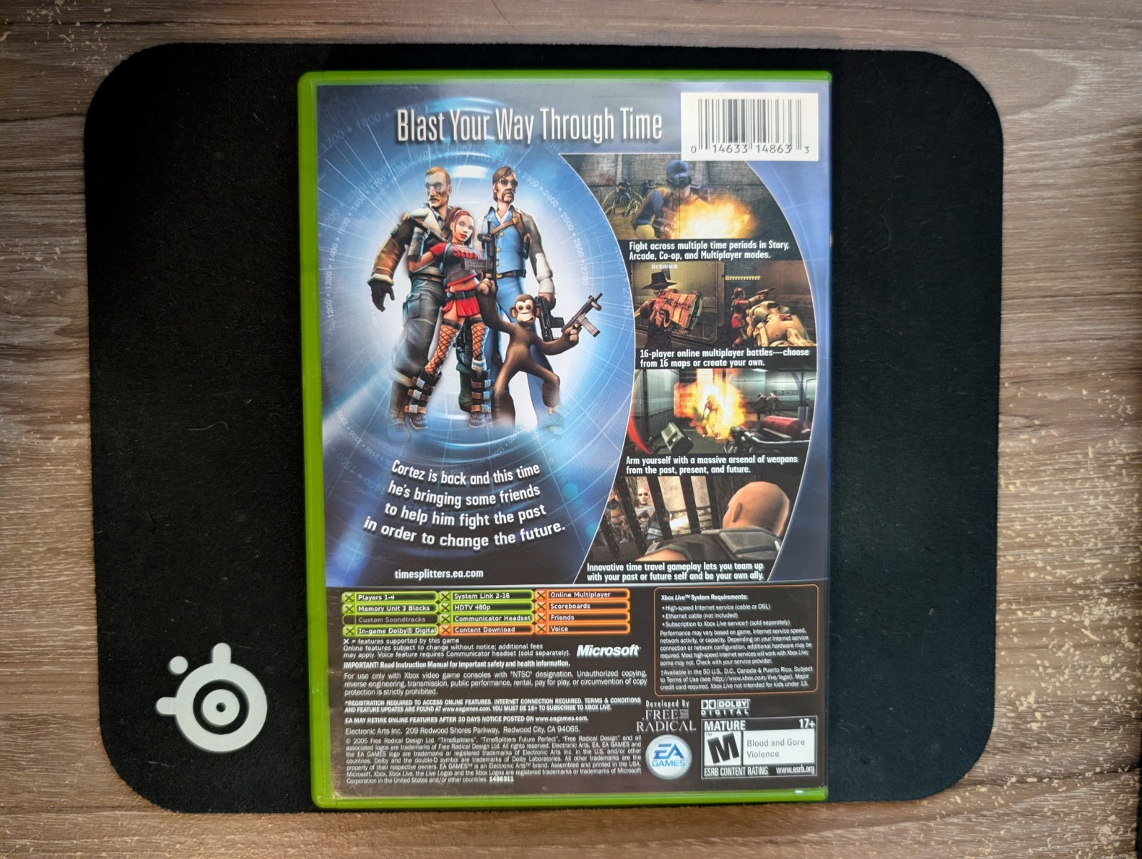 TimeSplitters: Future Perfect (Microsoft Xbox, 2005) Complete CIB – Tested