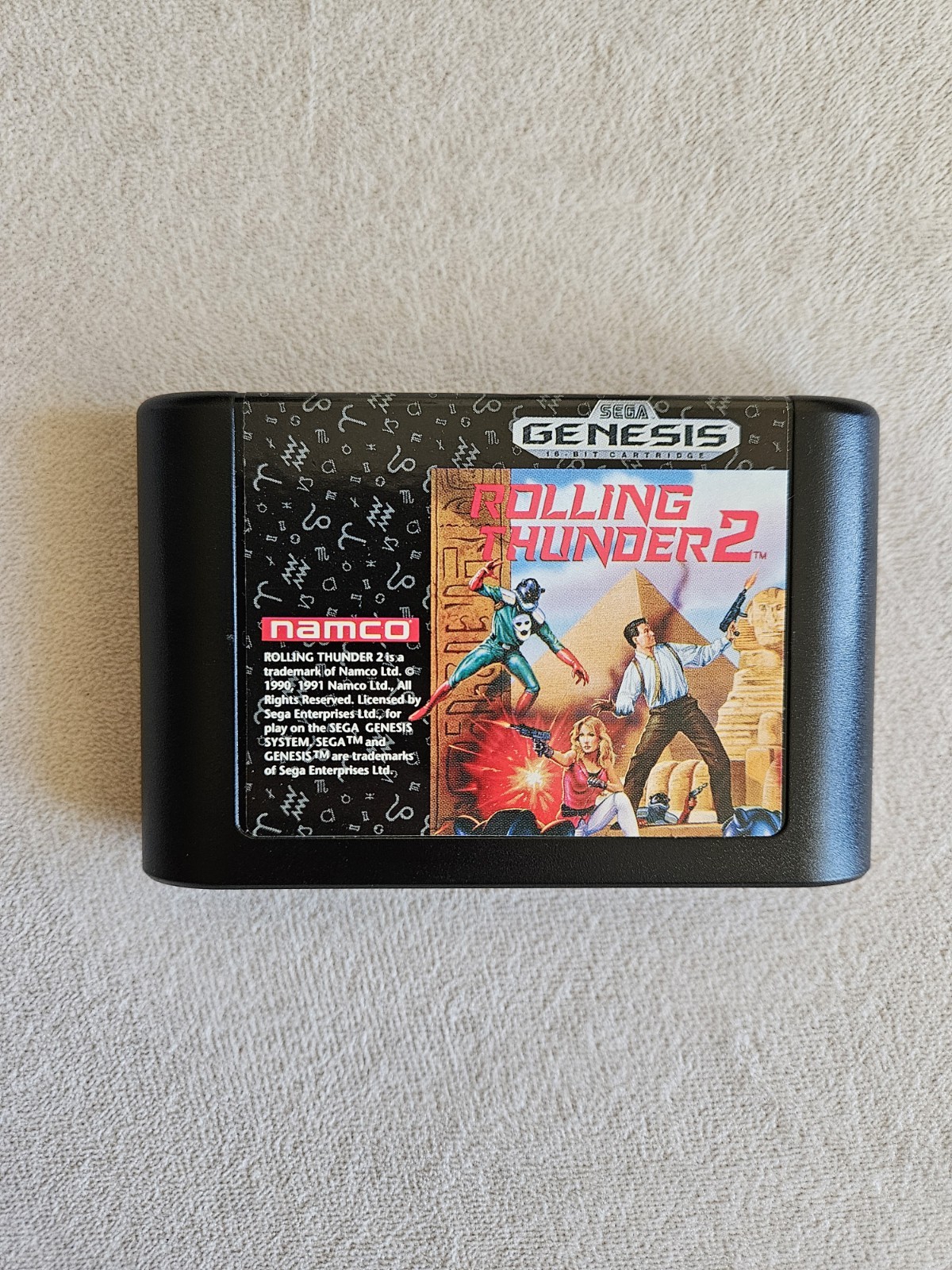 ROLLING THUNDER 2 SEGA GENESIS COMPLETE IN BOX VERY GOOD CONDITION