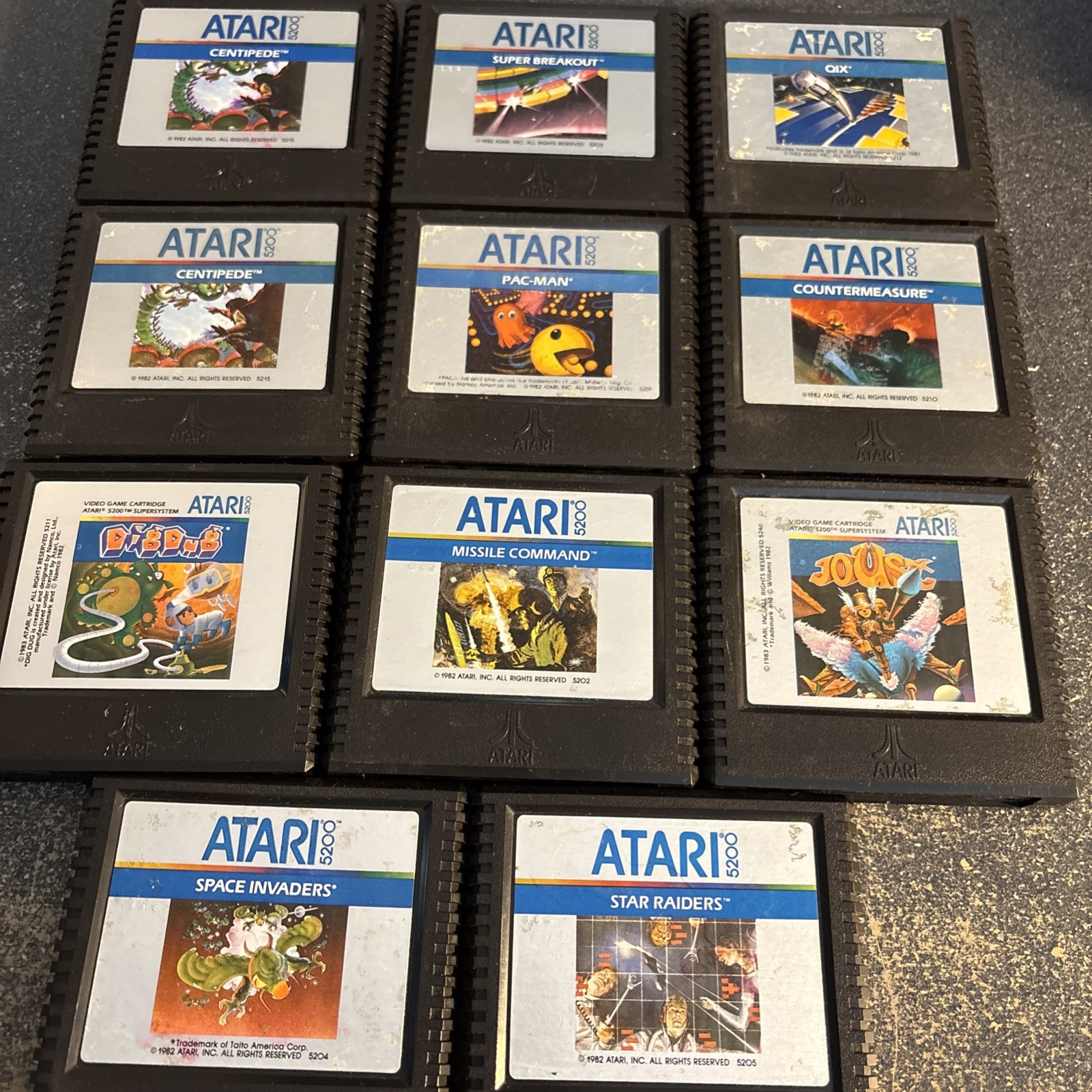 Atari 5200 Game Lot Untested
