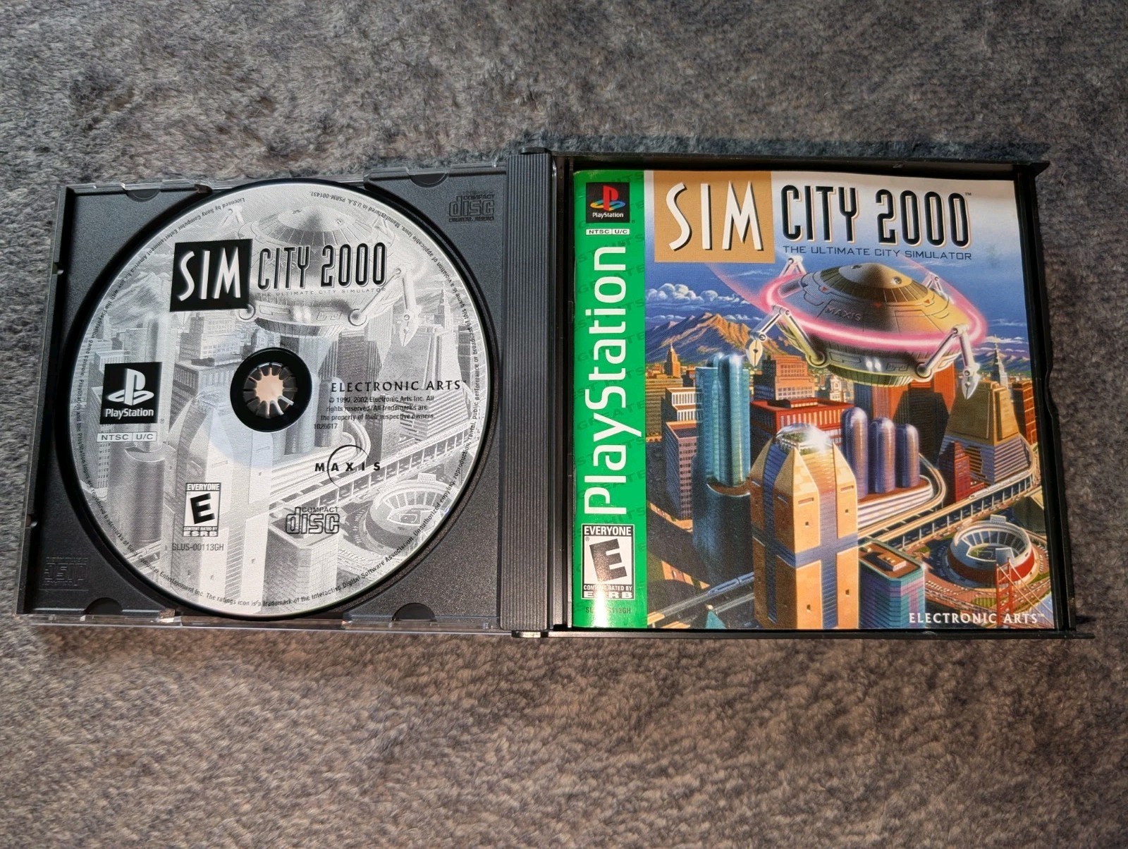 Sim City 2000 GH (Sony Playstation 1 PS1, 1996) CIB/Complete! Tested & Working!