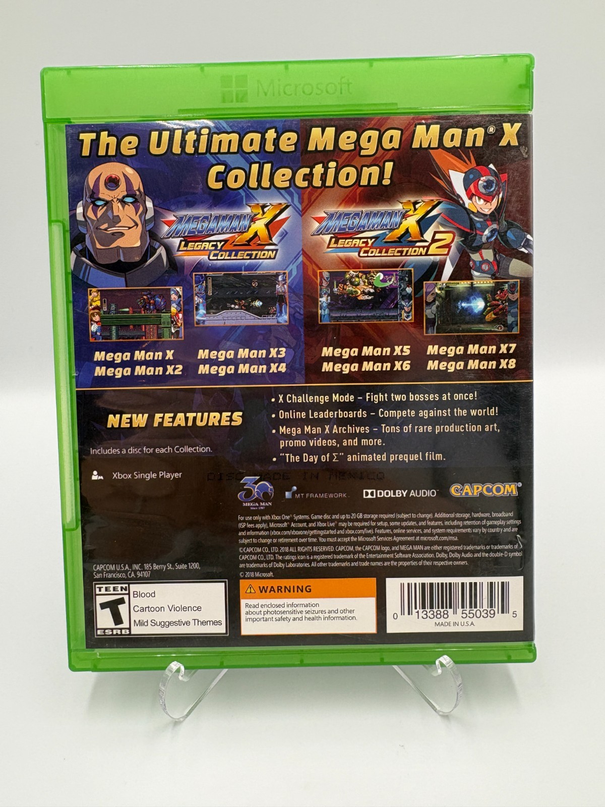 MegaMan X Legacy Collection 1 + 2 – Microsoft Xbox One – CIB w/ Inserts – Tested