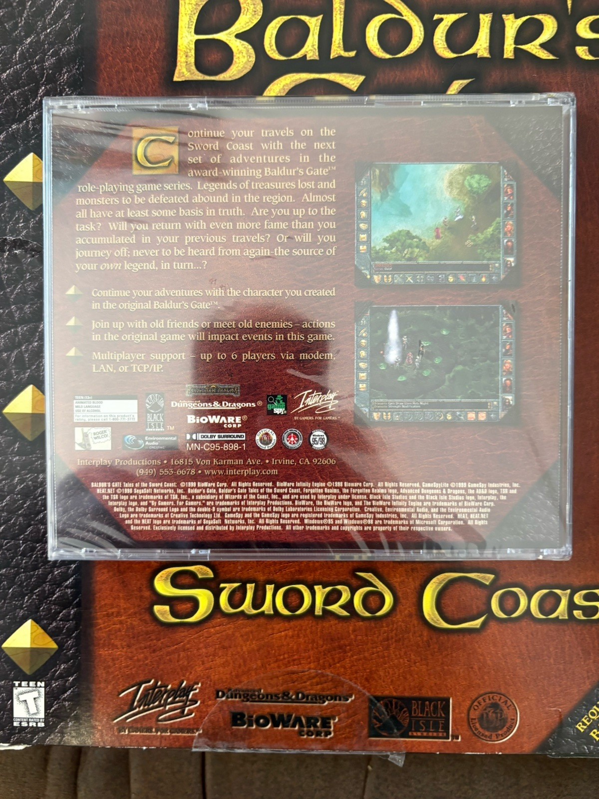Baldur’s Gate Tales Sword Coast Big Box PC CIB Sealed Disc