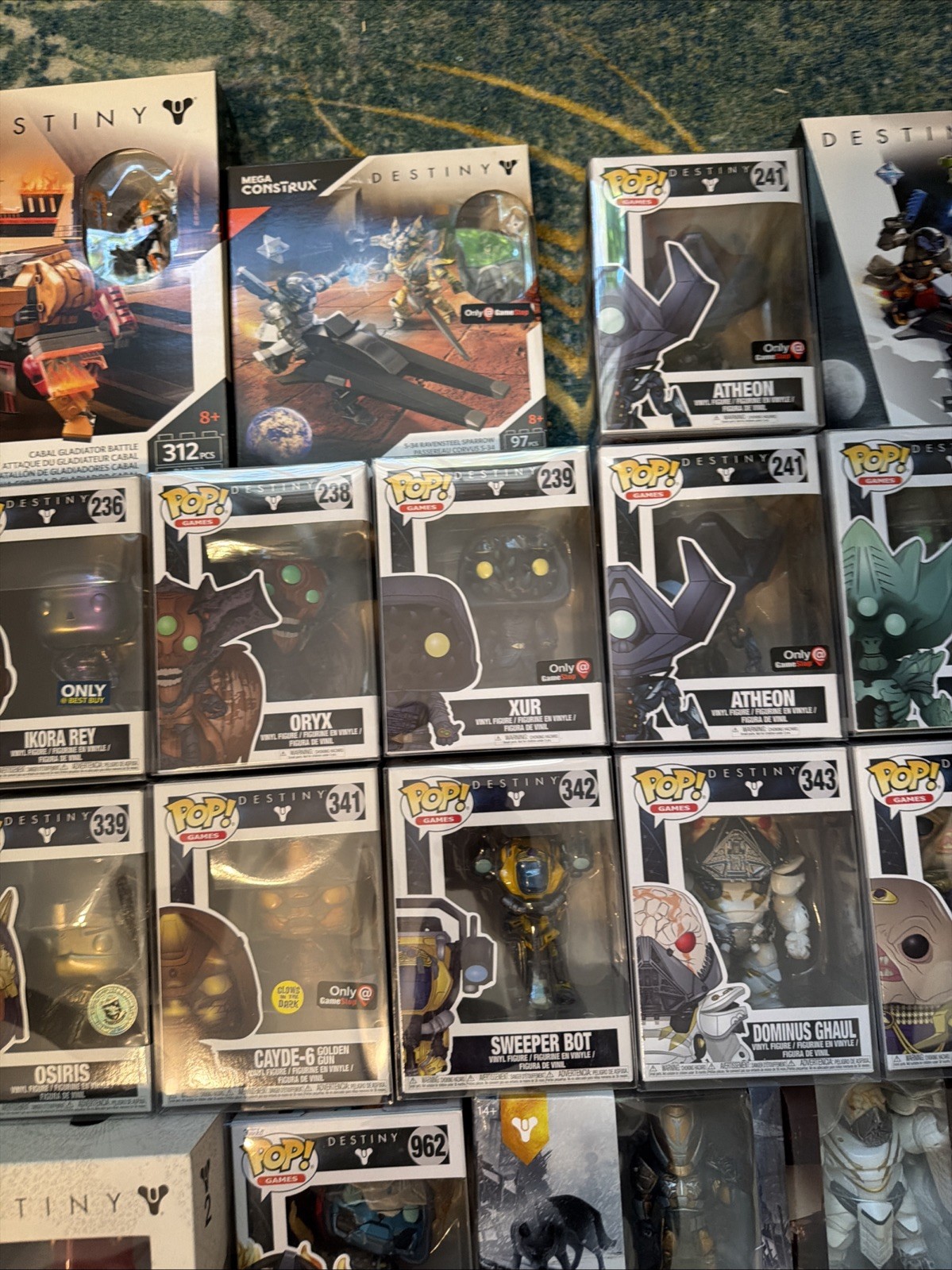 Huge Lot of Destiny Figures, Funko Pops, and more. Bungie, Target,GameStop,BB