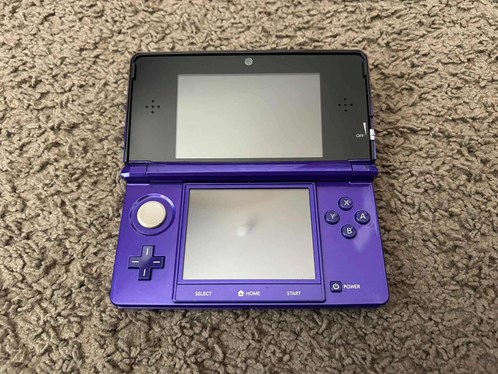 Nintendo 3DS Midnight Purple Handheld System Complete in Box Console