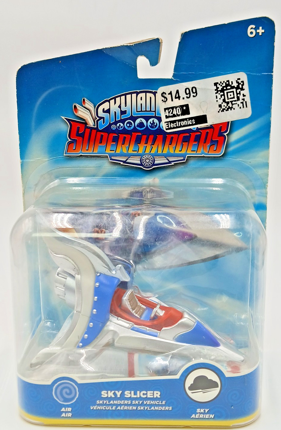 Skylanders Super Chargers Sky Slicer Sky Vehicle Air Element NOS BOX FLAWS READ