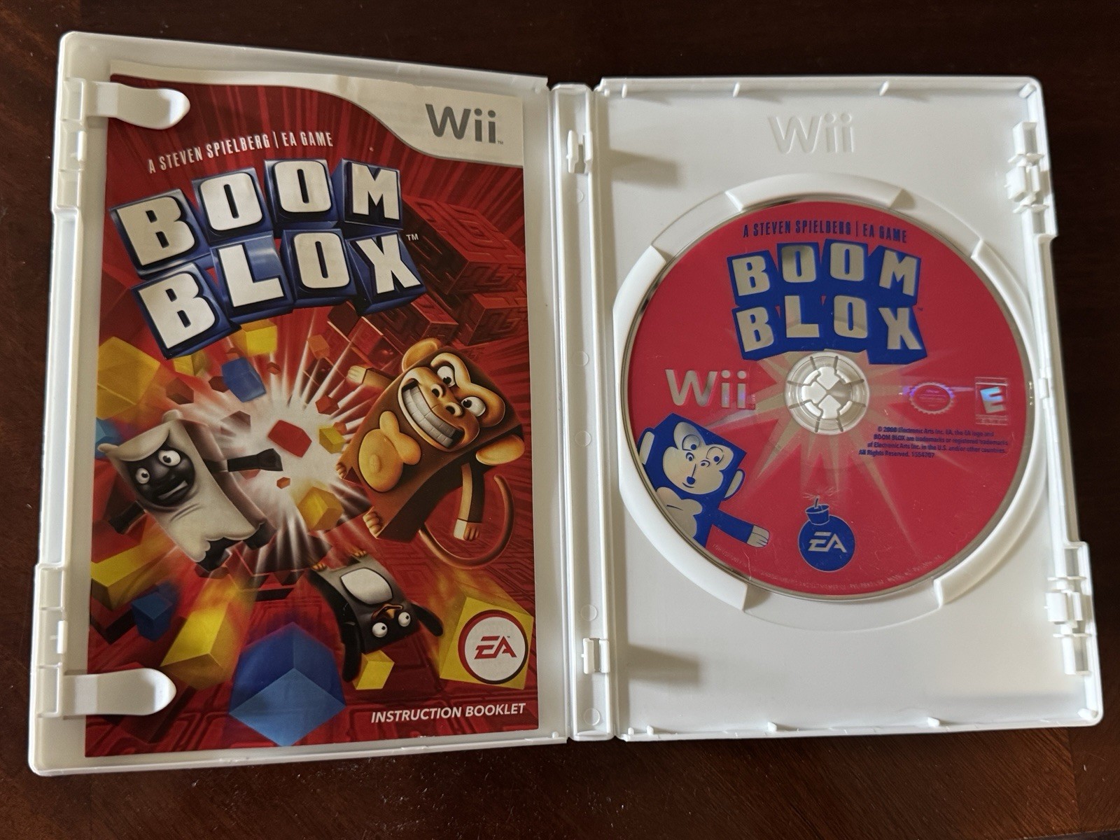 Electronic Arts Boom Blox Nintendo Wii E 2008 Puzzle w/ Manual