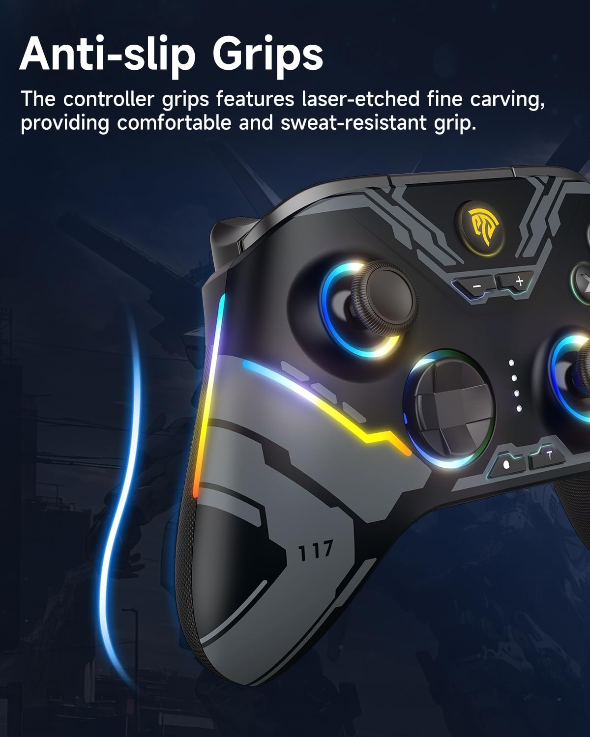 EasySMX X15 Gaming Controller Wireless Bluetooth Long Battery Life PC / Switch