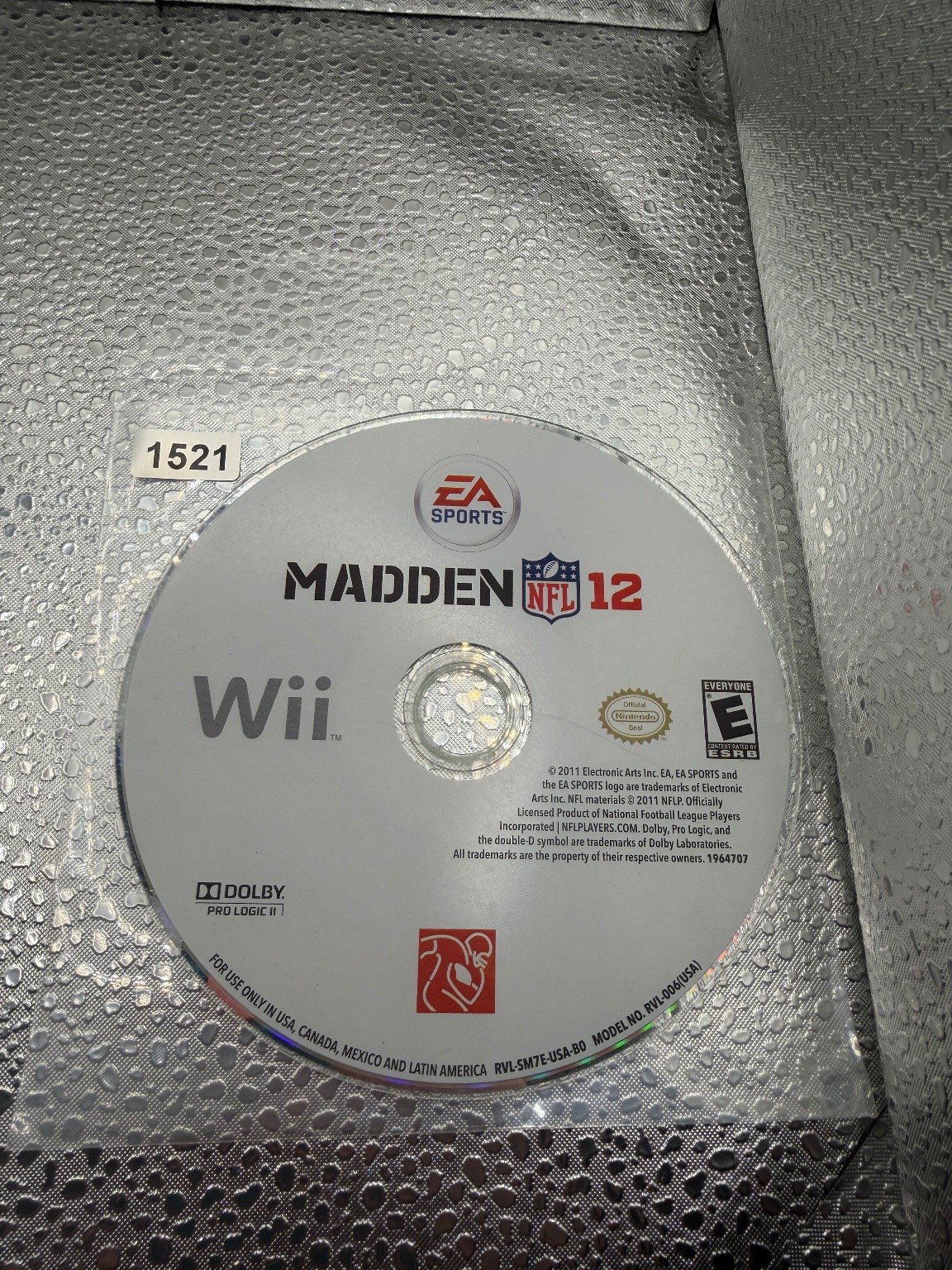 Madden NFL 12 Wii Video Game Football Sports EA Sports NFL