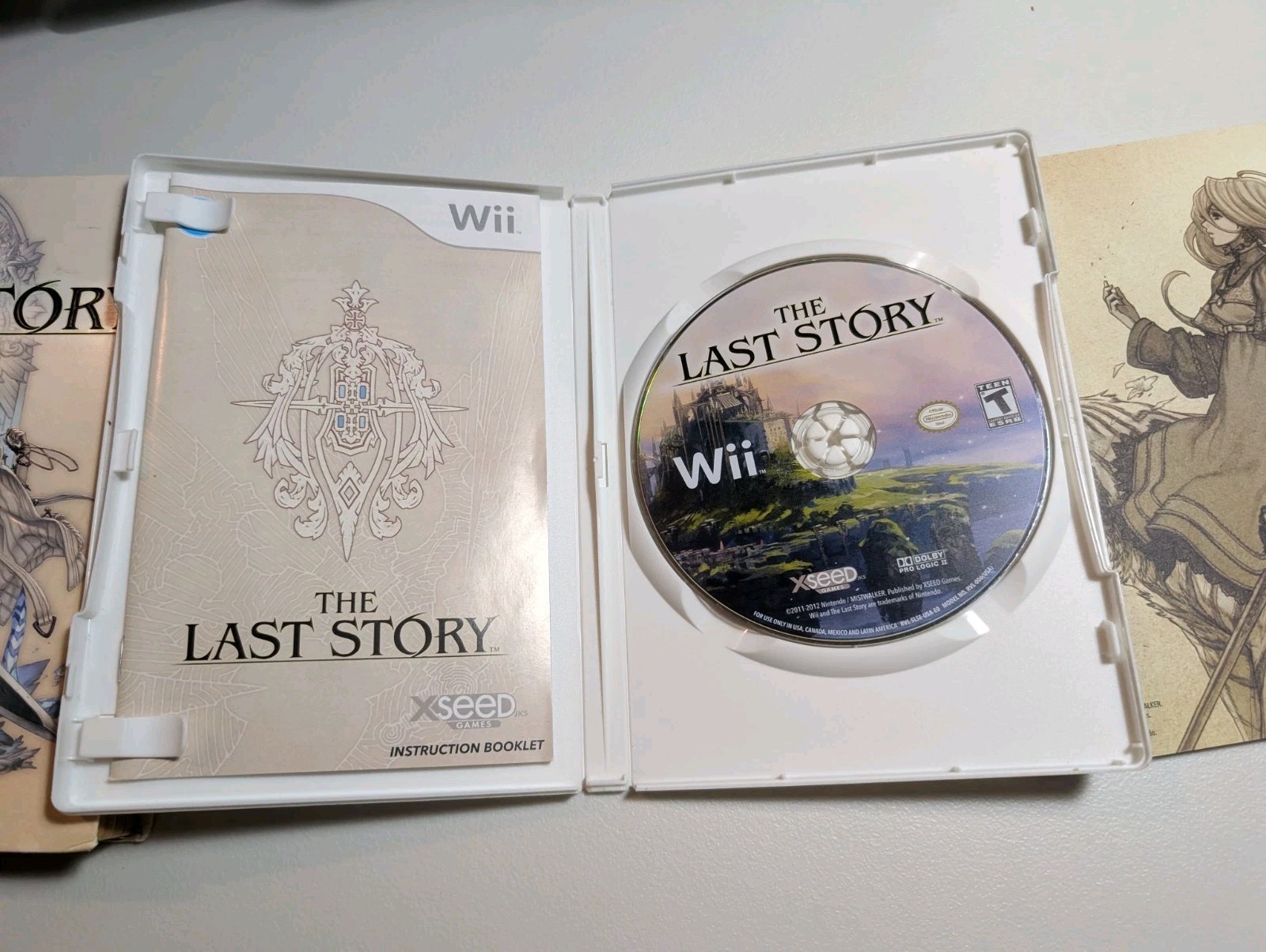 The Last Story Limited Edition Wii Big Box Art Book Bundle NO Soundtrack CD