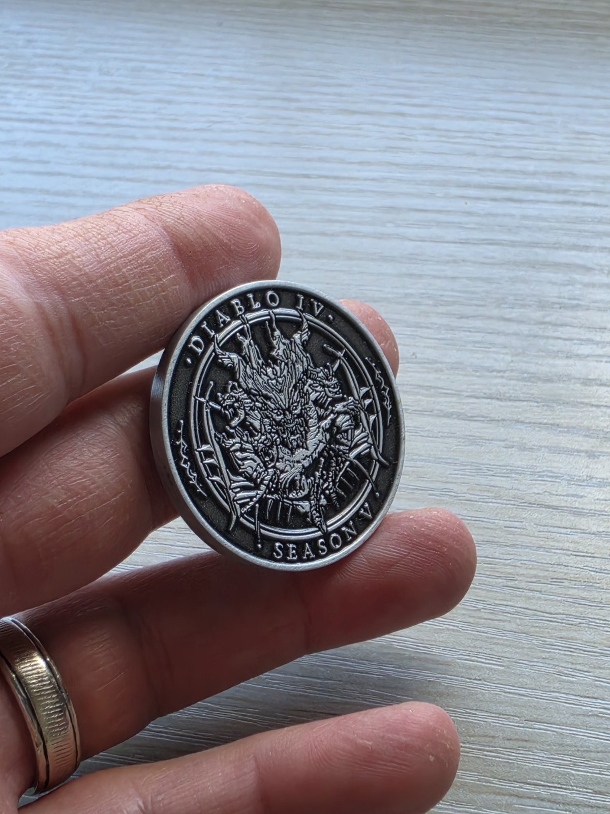 Diablo 4 IV Developer Coin Medal Season Of Infernal Horde #5 D4 Rare Blizzard PC