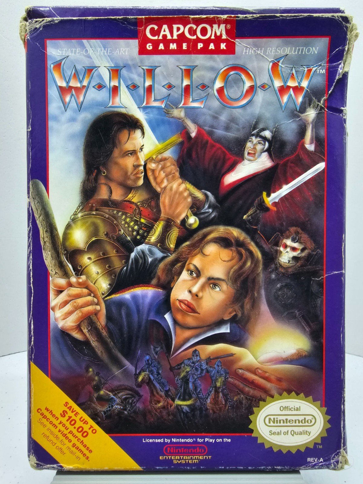 Willow (Nintendo Entertainment System, NES 1989) Box & Game. Cleaned & Tested