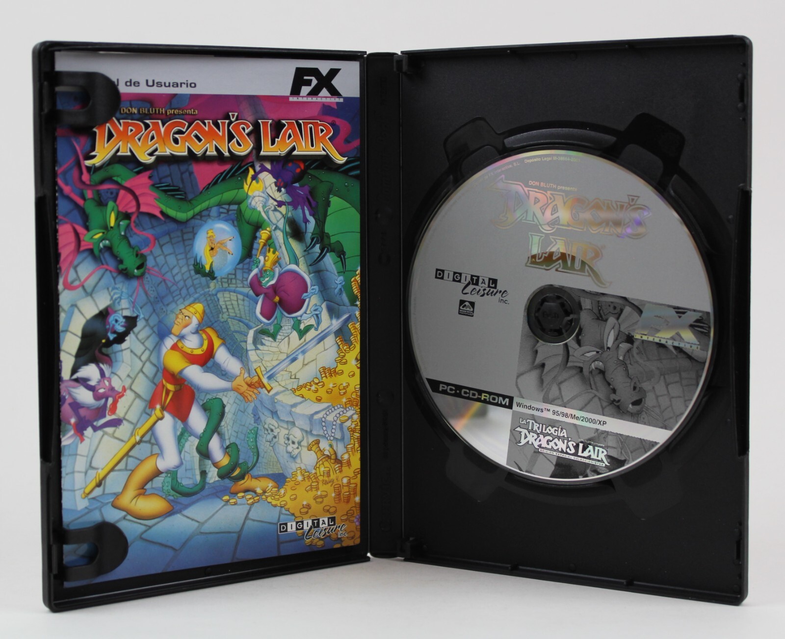 2001 DRAGON’S LAIR Video Game Spain Release Translated & Dubbed Don Bluth – READ