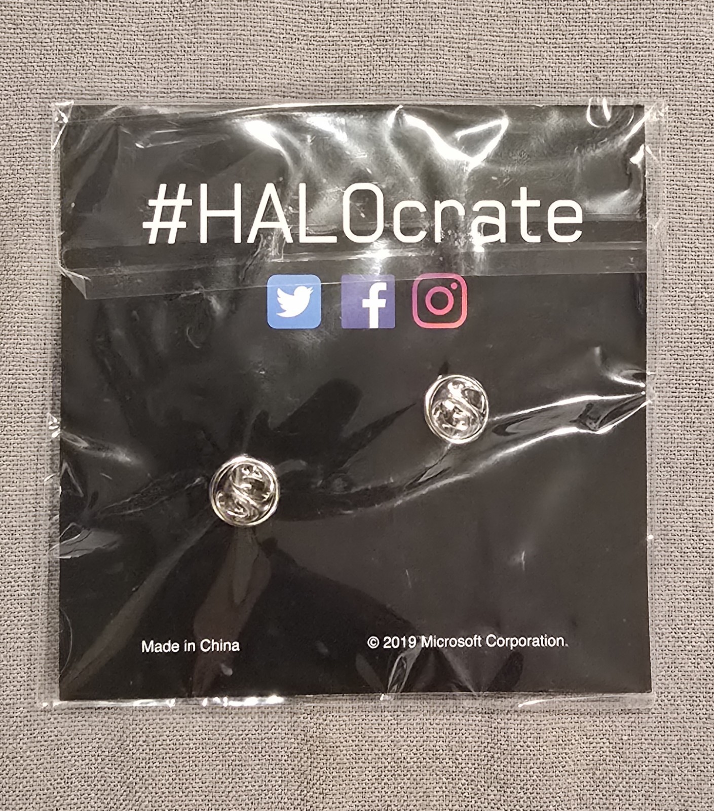 Halo Legendary Crate Noble Pin Silver Halo Legendary Loot Crate (Warthog) – New!