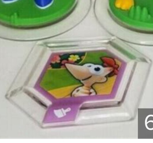 Disney Infinity 1.0 Phineas and Ferb Agent P Perry Crystal & Regular Bonus Discs