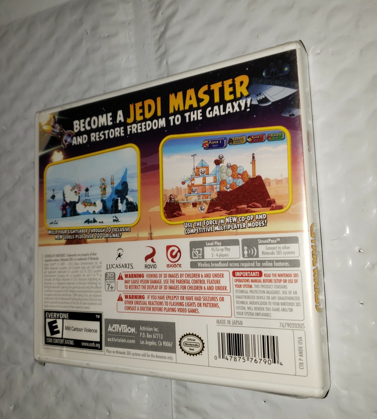 ANGRY BIRDS STAR WARS (Nintendo DS, 2DS, 3DS, XL) Complete Game Case Manual NEW