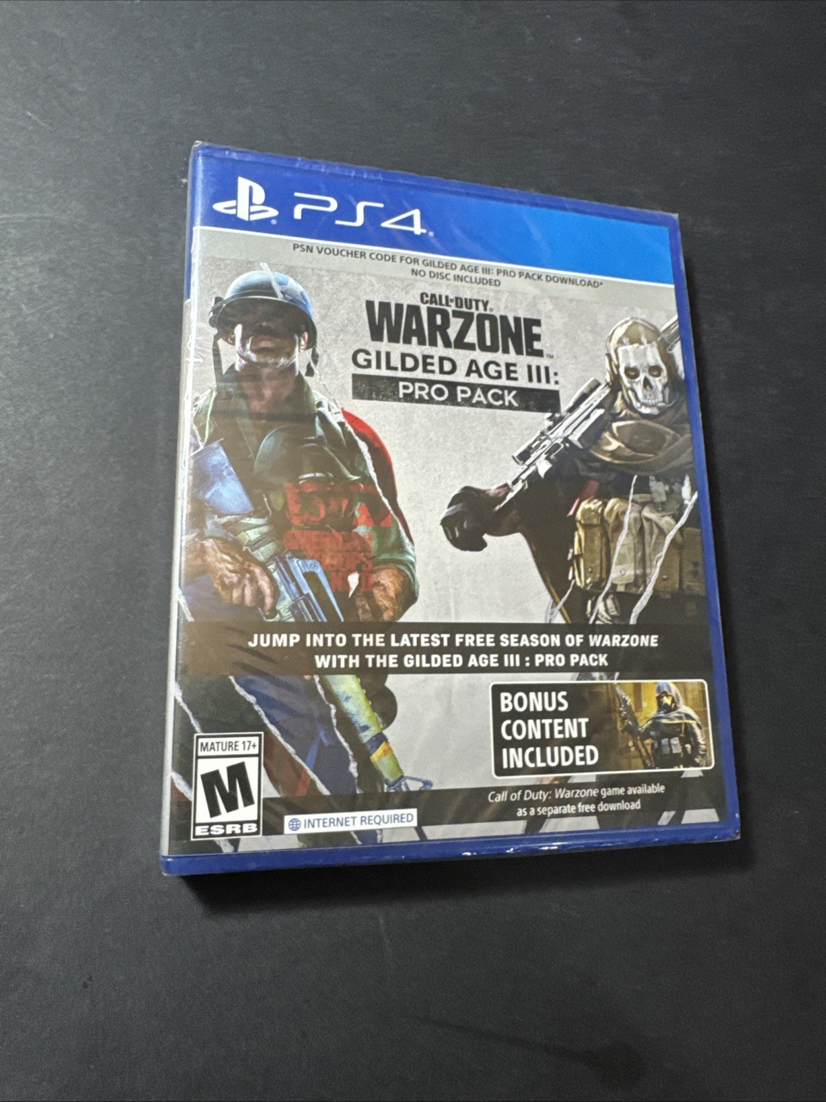 Call of Duty Warzone Gilded Age III Pro Pack PS4 – Case+Art, No Disc