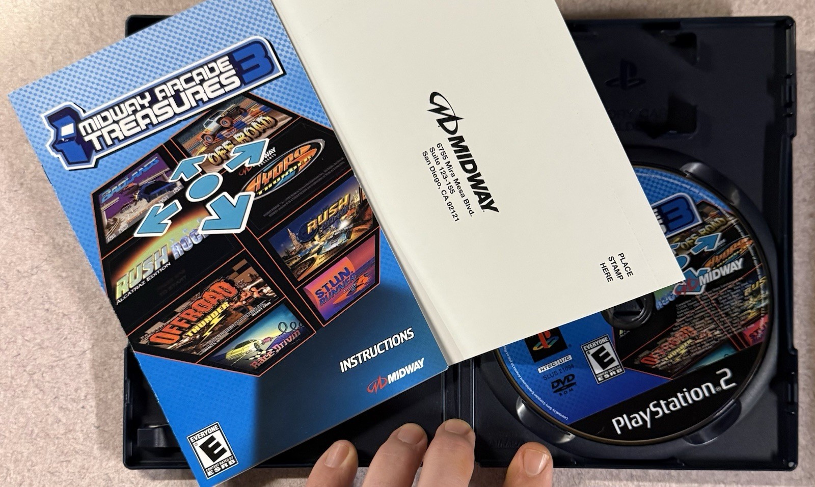 Midway Arcade Treasures 3 PS2 PlayStation 2 Black Label CIB Tested