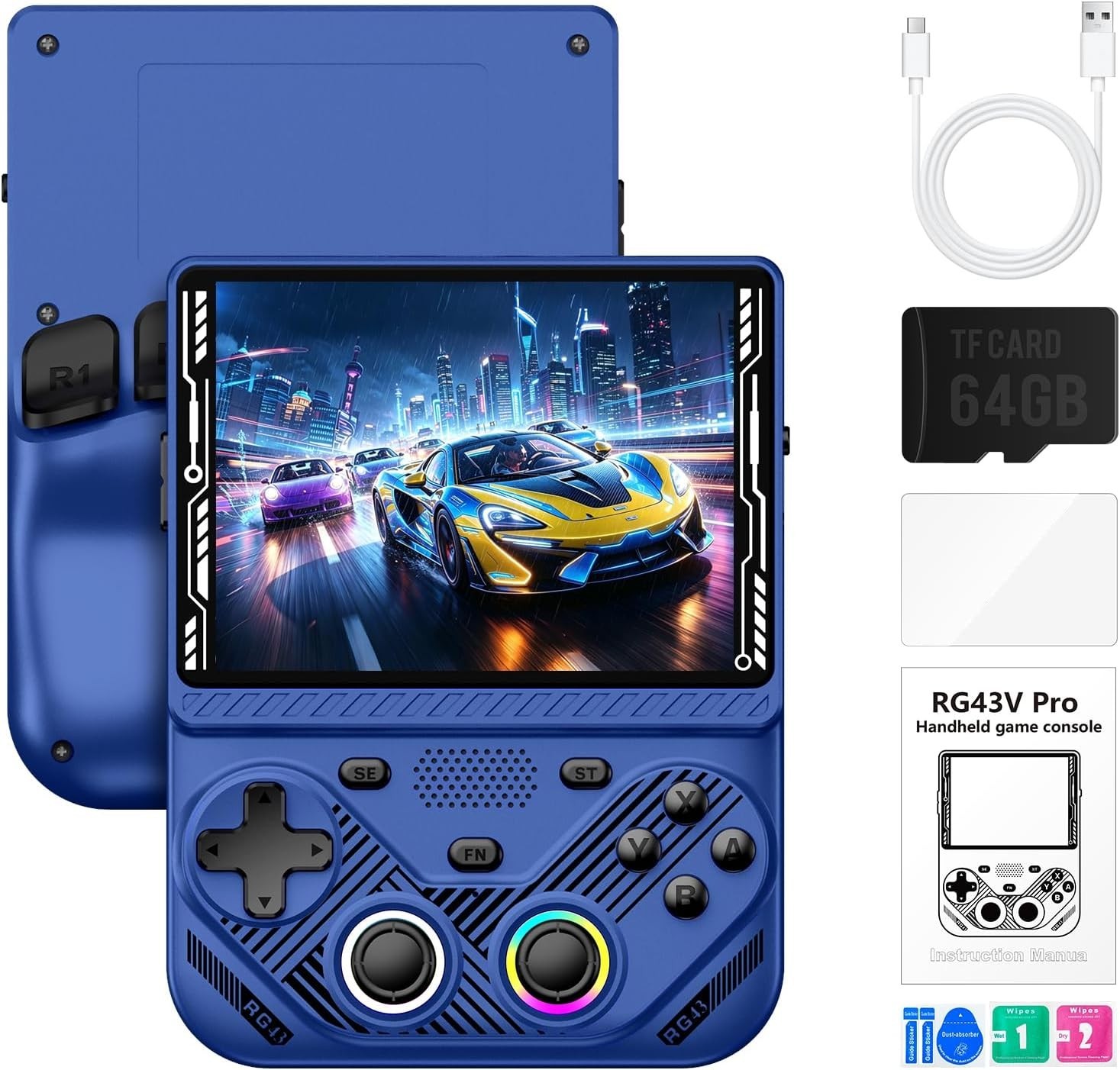 Retro Gaming Revolution: RG43V Pro Handheld with 4000mAh Battery & 22000 Games