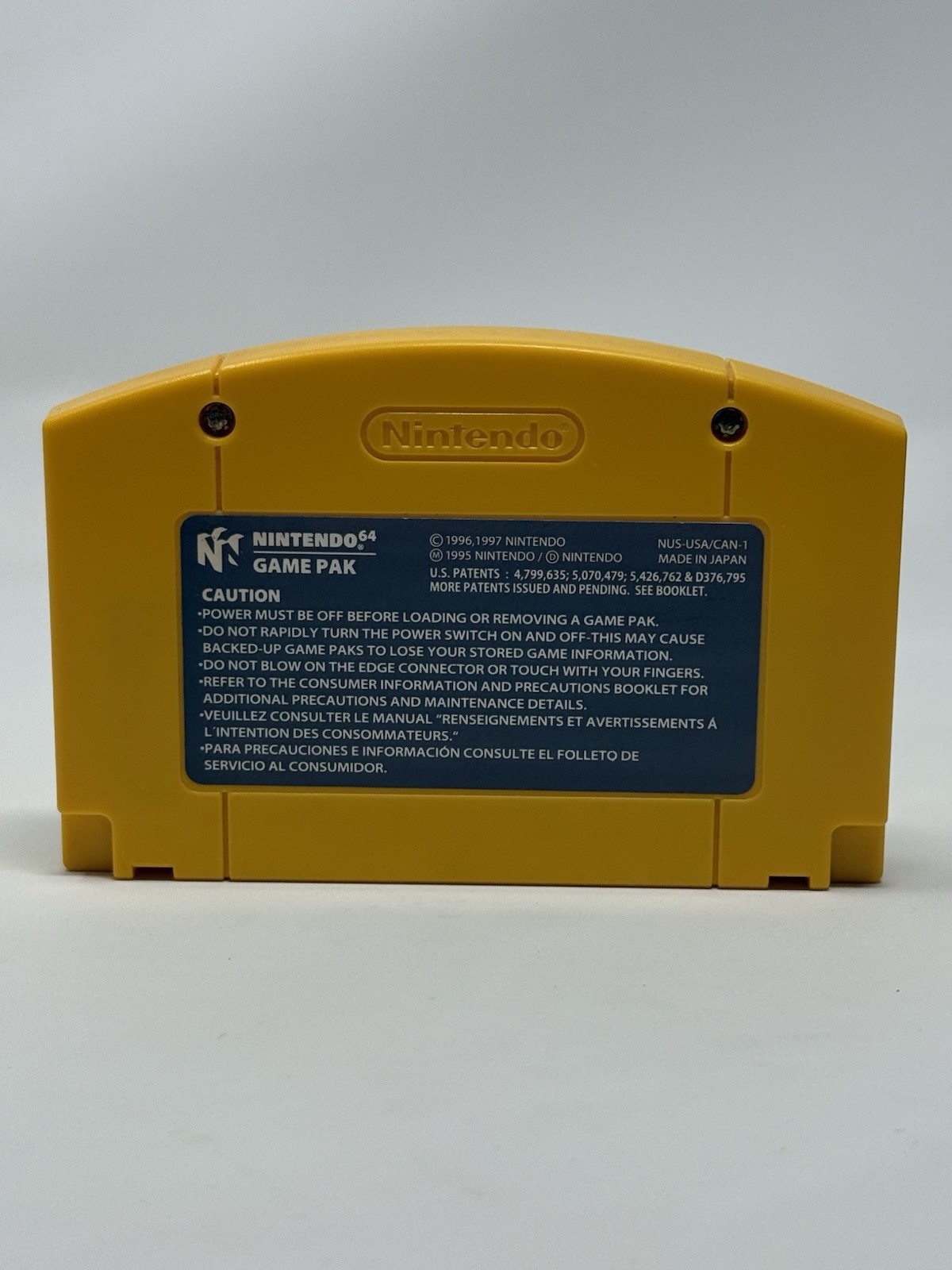 Donkey Kong 64 + OEM Expansion Pack Pak Nintendo 64 N64 Authentic Cleaned Pins