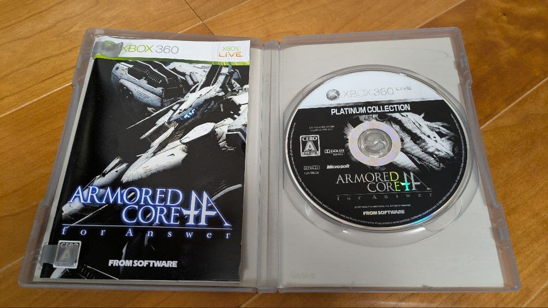 FromSoftware Armored Core For Answer Xbox 360 Video Game Mecha Action Authentic