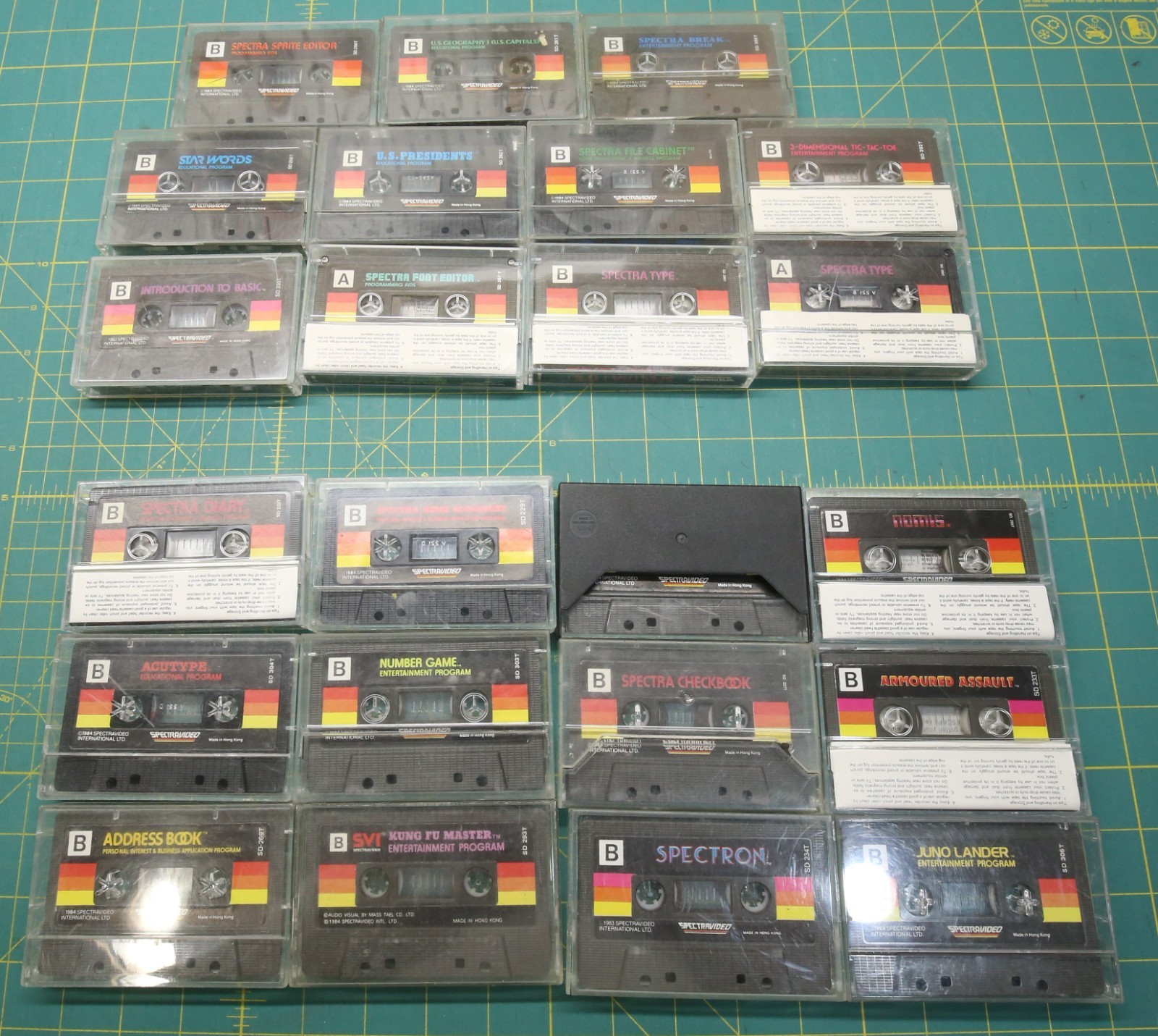Lot of 23 Spectravideo SVI‑318/328 Cassettes All Untested